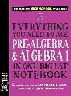 Big Fat Notebook: Ace Pre-Algebra & Algebra 1 Workbook with Mnemonics, Diagrams & Quizzes | Workman Publishing