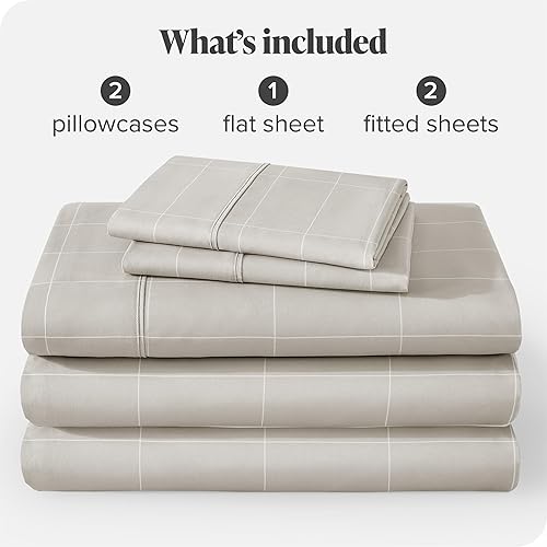 Miniatura 309 de Bare Home Juego de sábanas de tamaño individual XL, tamaño de dormitorio universitario, sábanas de microfibra ultrasuave de 1800 hilos, bolsillos 22