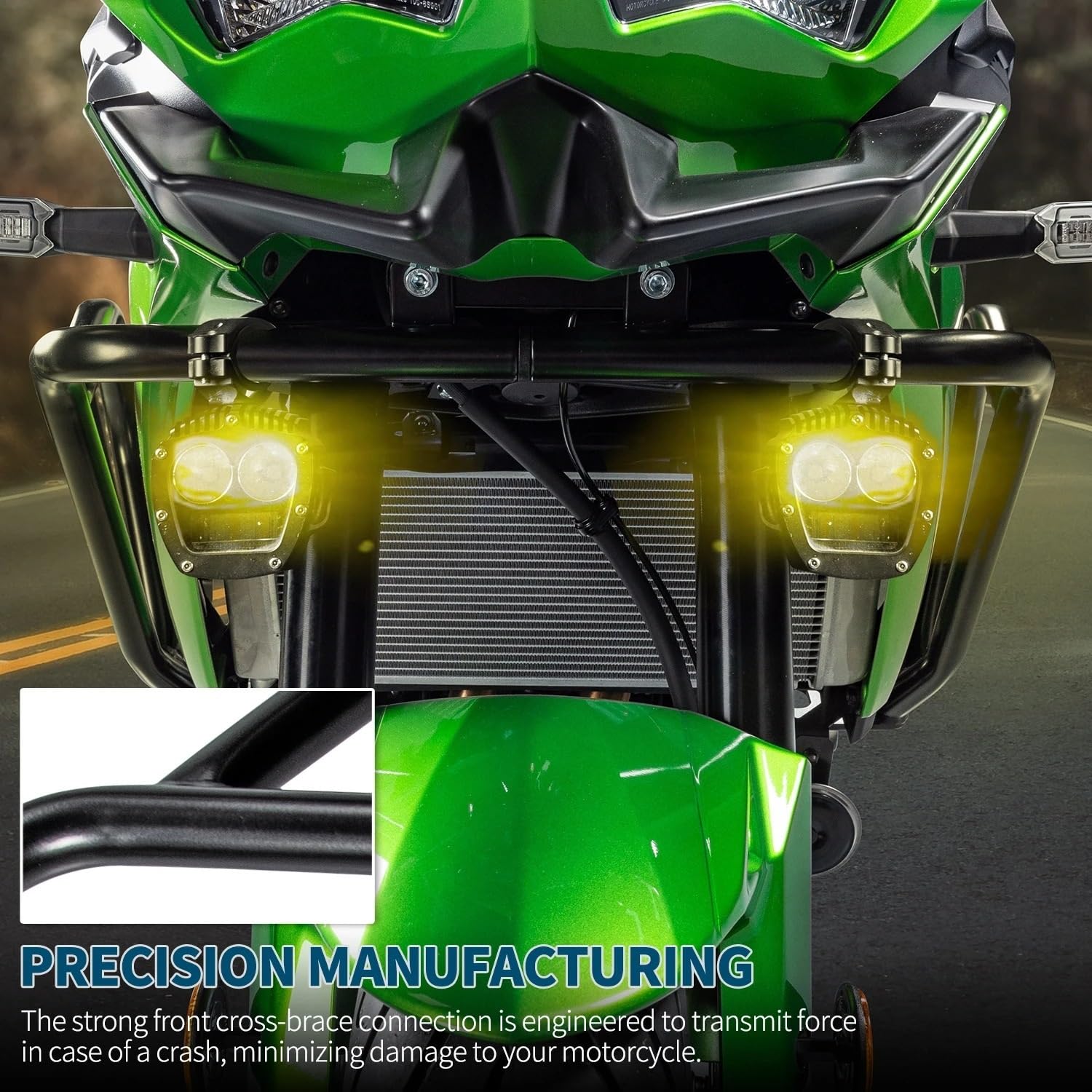 Ochraniacze na drążki zderzeniowe Pasuje Do Zestawów Ramek Zbiornika Paliwa Kawasaki Versys650. Osłona Silnika Zderzaka bloków zderzaka