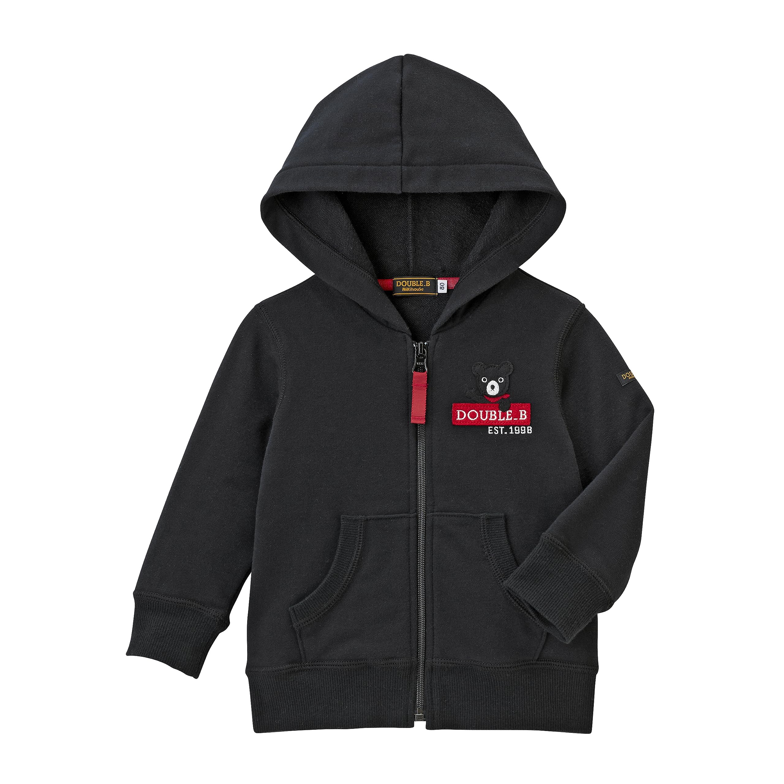 Amazon.co.jp: [ミキハウス] ミキハウスダブルビー パーカー 長袖 ロゴ