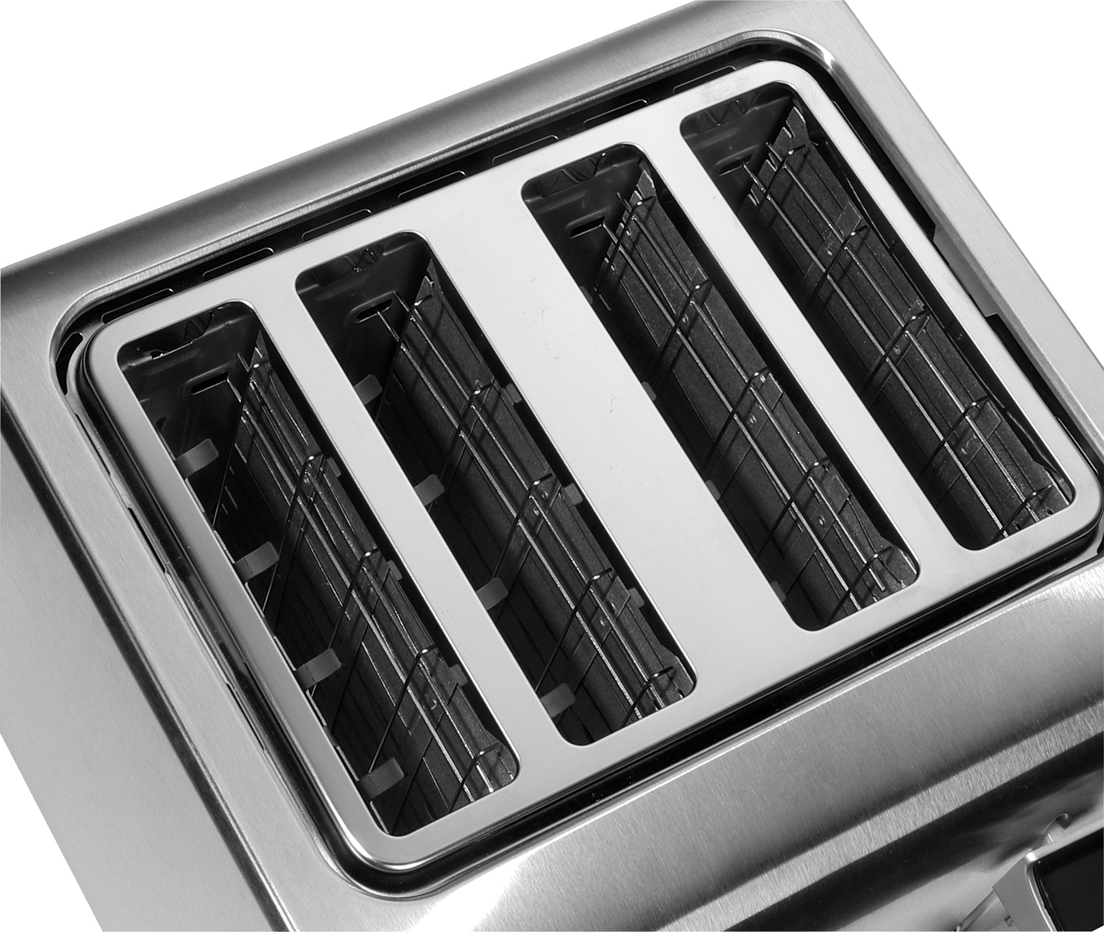Tarrington House TA4170N - Tostadora para 4 rebanadas (1600 W, función de descongelación, repostería e interrupción, compartimento para migas, grado de tostado ajustable, almacenamiento de cables)