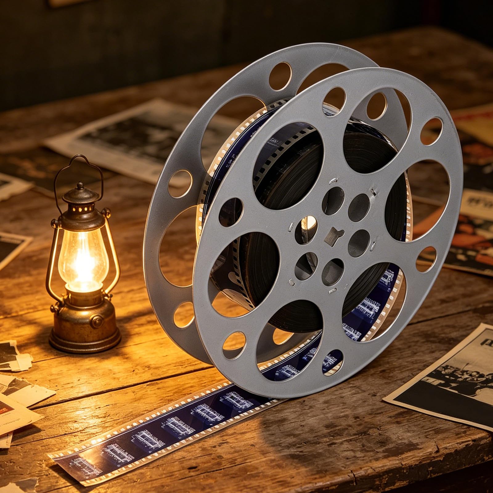 Vintage Filmstreifen Dekoration Eisen 18cm Retro Tischdeko