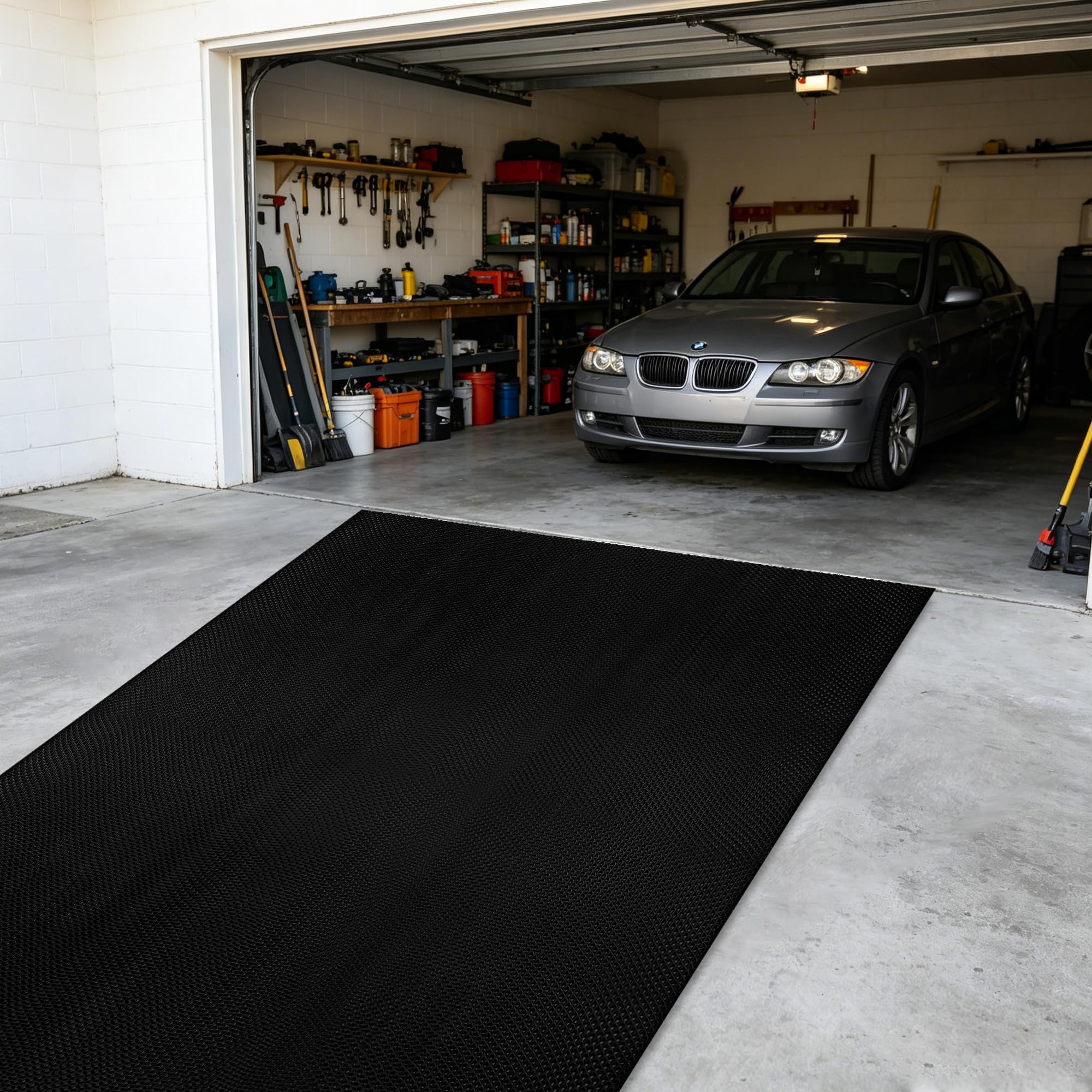 Thick PVC Drainage Floor Mat 3FTX10FT Black PVC Pool Floor Mat — Amazon image 8