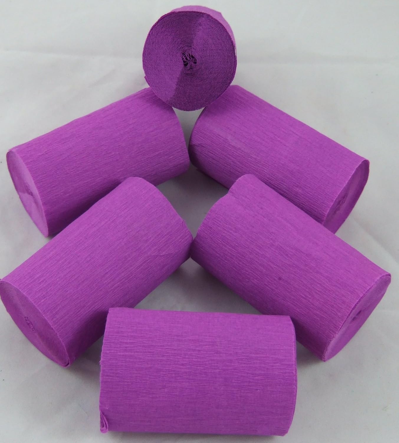 6 3 Black 3 Yellow Crepe Streamers EXTRA WIDE 82mm x