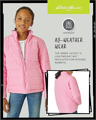 Miniatura 6 de Eddie Bauer - Chaqueta de esquí para niños - Impermeable 3 en 1 con aislamiento y chaqueta exterior extraíble para niños y niñas (3-16)