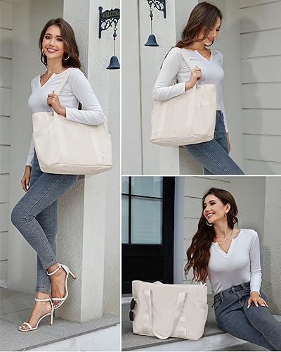 Miniatura 7 de Prite Bolsa de mano para mujer, bolsa de fin de semana con compartimento para laptop para trabajo, enfermera, viajes, gimnasio