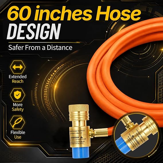 Dual-Valve MAPP Torch with 2 Heads and Hose