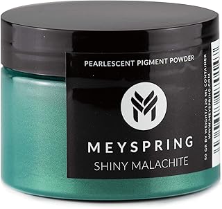🎁 FREEBIE: MEYSPRING Shiny Malachite Pigment Résine Epoxy 50g Vert Mica Poudre pour Résine Epoxy Vert Emeraude