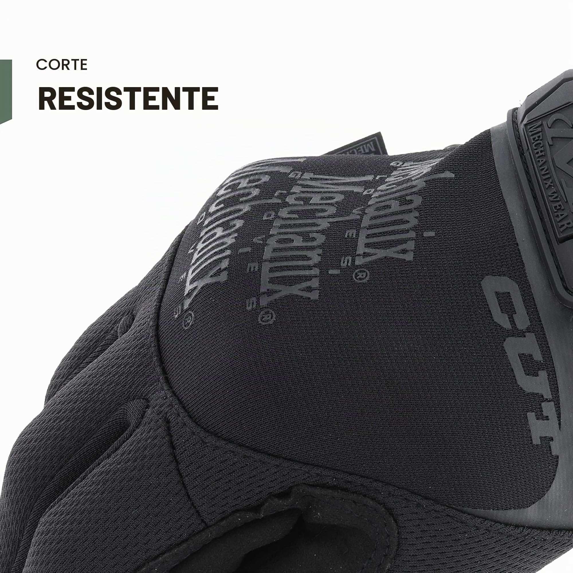 Guantes Tactical Specialty Pursuit D5 de Mechanix Wear (Mediana, Negro entero)