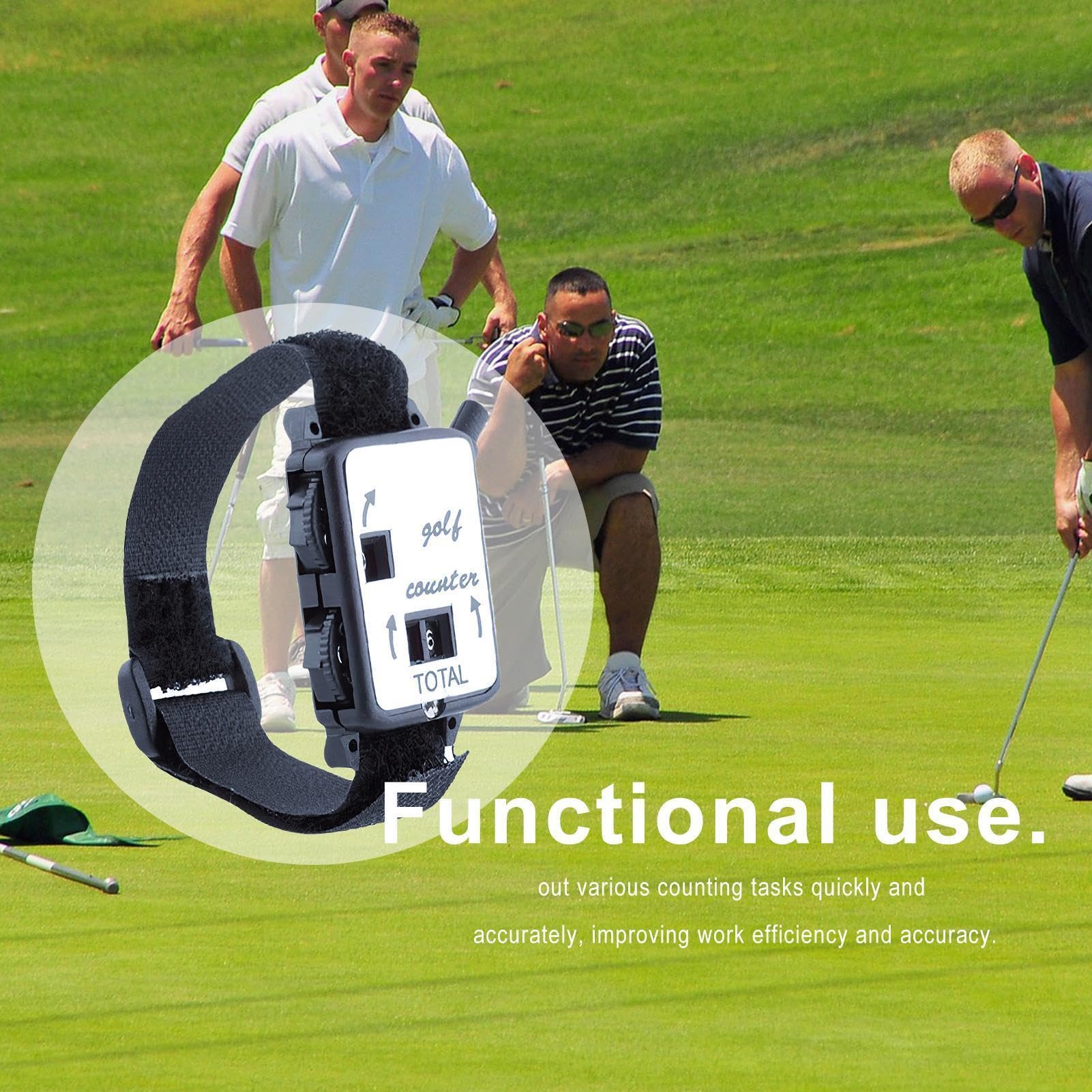 Contador de Puntuación de Golf - Grabador de Pulsera Manual - Mini Reloj Mecánico de ABS - Seguimiento de Deportes