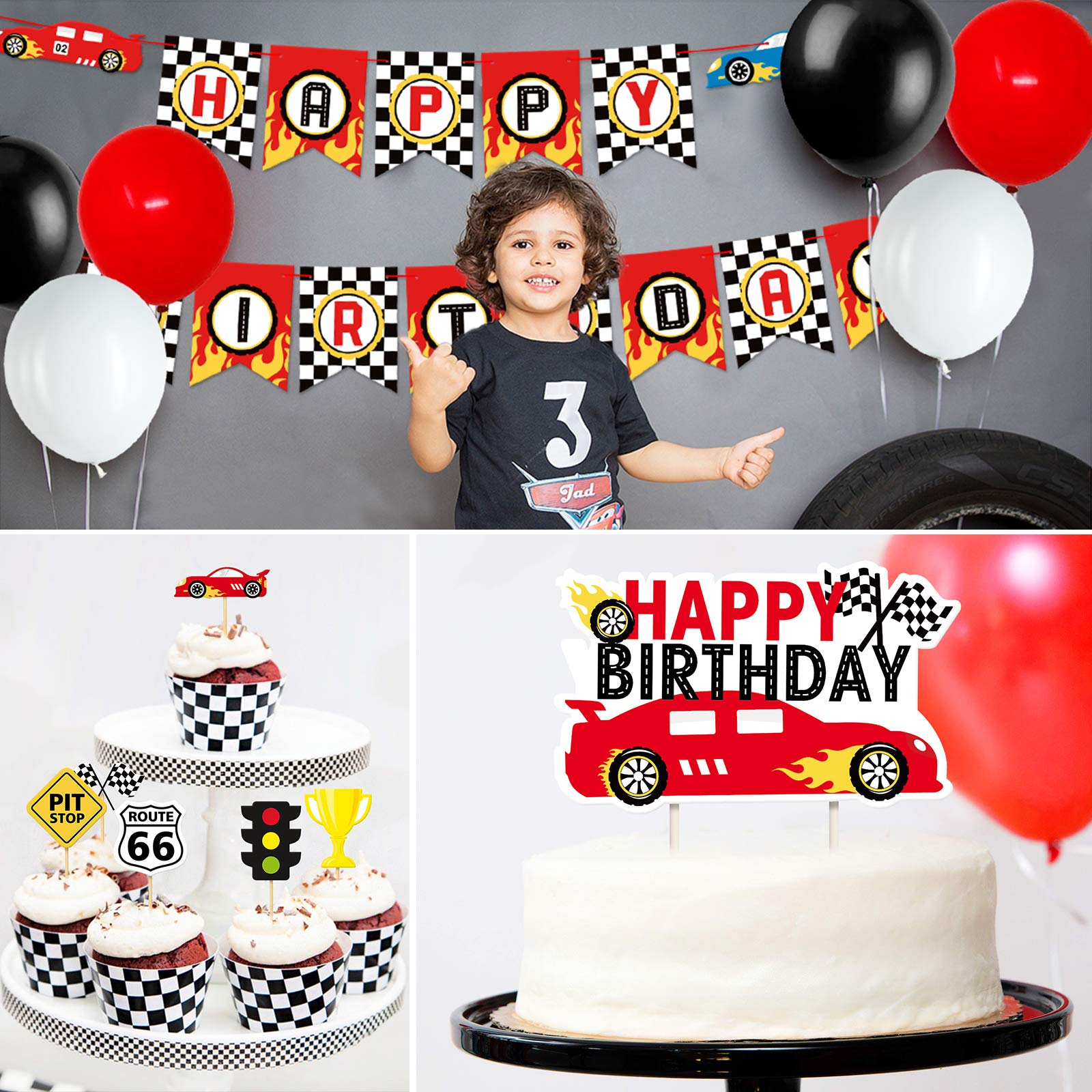 Race Car Party Decorations Supplies Racing Party Banner Race Car