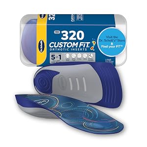 Dr Scholls Custom Fit Orthotics 3 4 Length Arch Support Shoe Inserts - Plantar Fasciitis Relief Insoles for