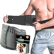NativoDex Fascia Lombare Supporto Schiena - Cintura Lombare di Sostegno Traspirante e Confortevole per Uomo e Donna - Fascia Elastica Lombare Ortopedica - M