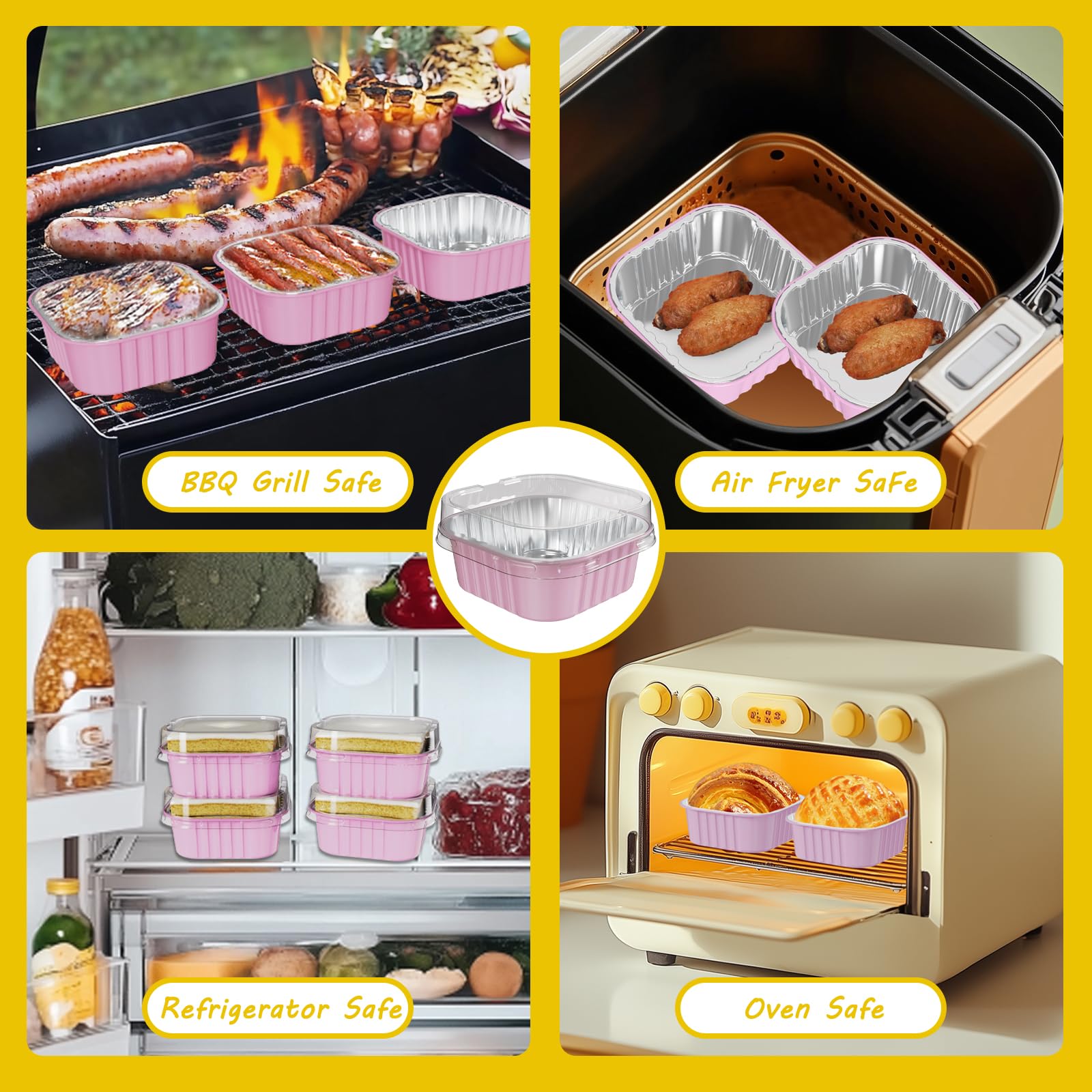 40 Pack 5 OZ Mini Cake Pans With Lids, Disposable - View #4