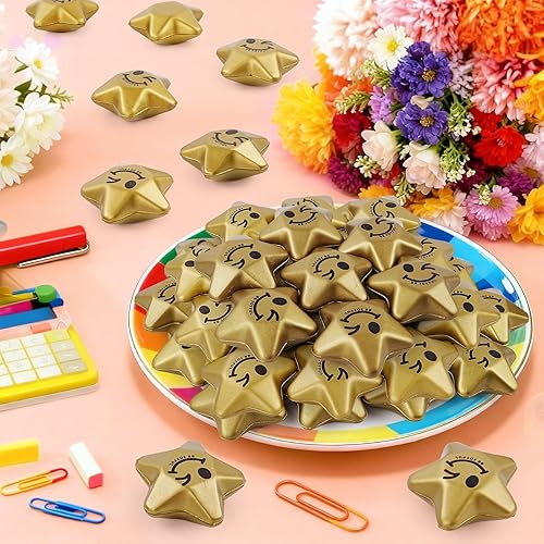 Miniatura 2 de 36 bolas de estrés, bolas de estrés de estrella para adultos y niños, mini bolas de espuma para aliviar el estrés, alivio de la ansiedad y la ira en