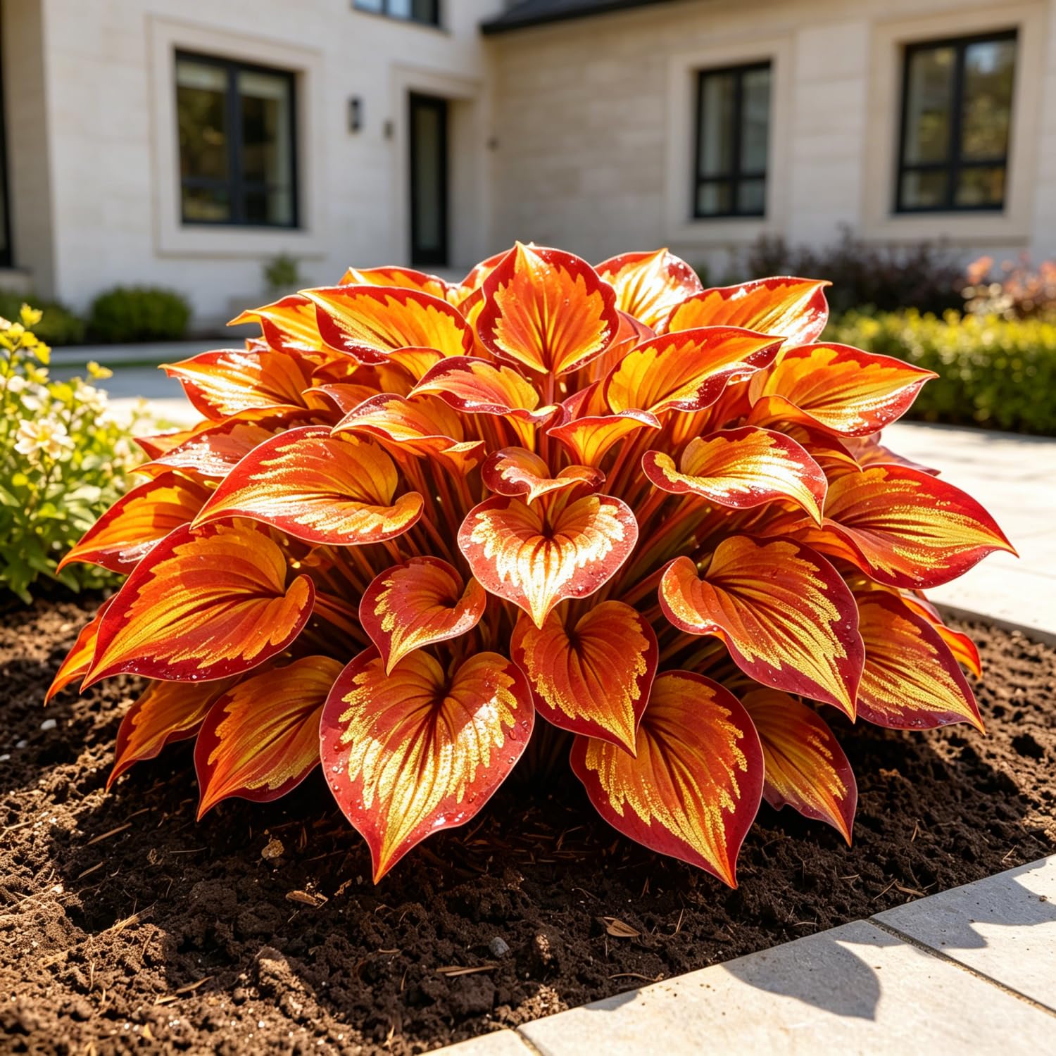 Hardy Hosta Bulbs for Current Planting UK,Stunning Display,Unique-4Bulbs-h