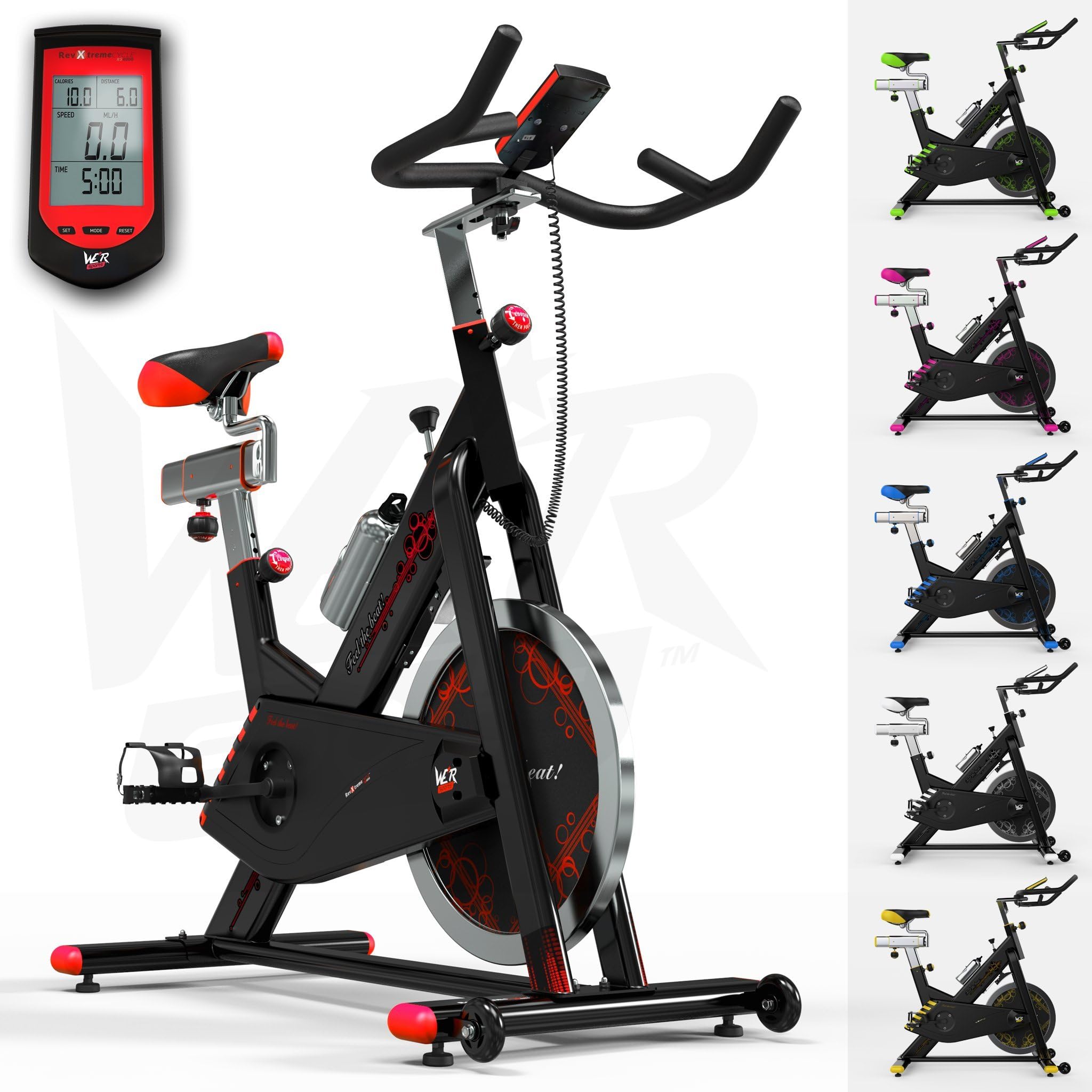 RevXtreme Indoor Aerobic Exercise Bike/Cycle Fitness Cardio Workout Machine - 22KG Flywheel