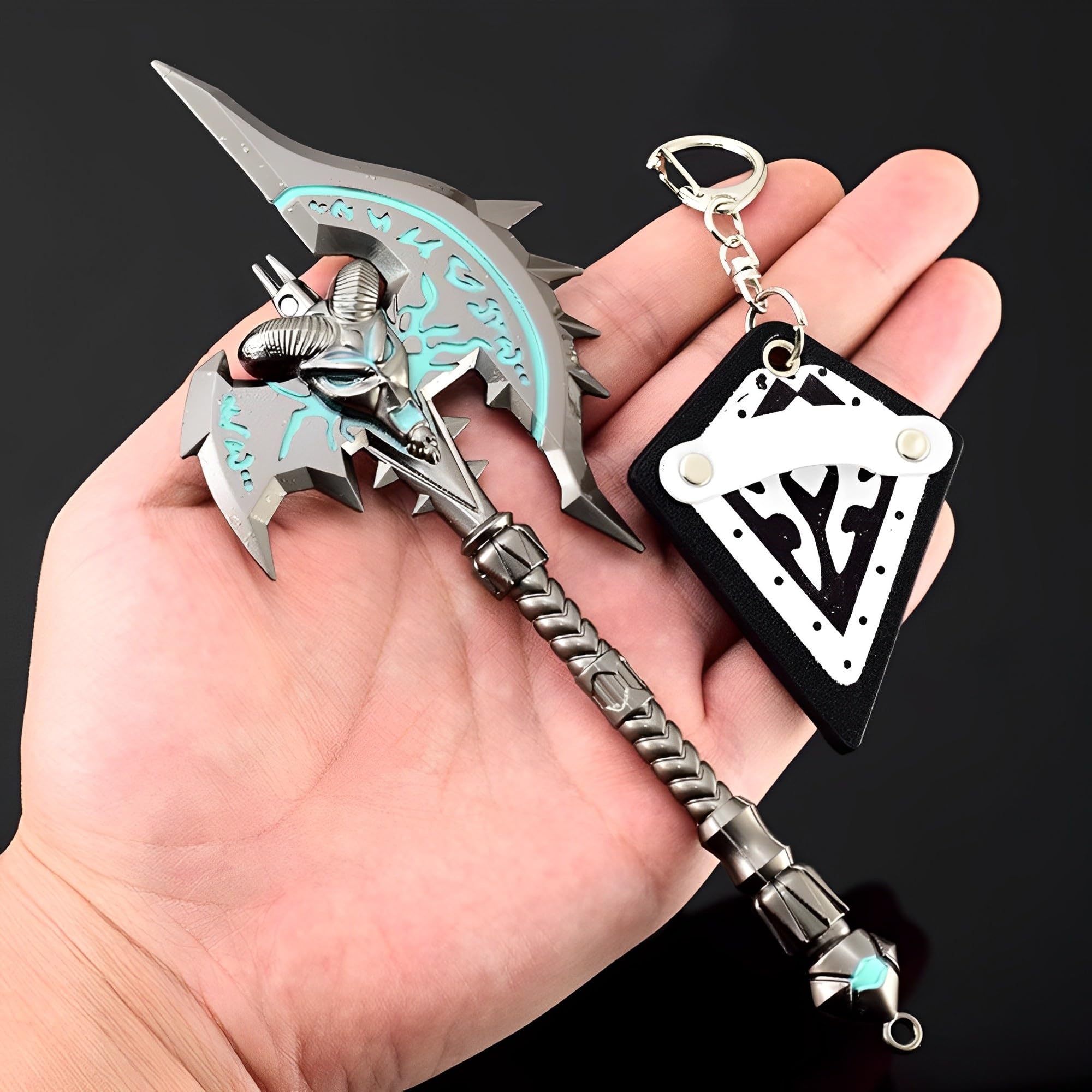 Figurine Anime, Modelli in Miniatura di Personaggi Giochi Fantasy con Supporti, Ashbringer, Frostmourne, Gorehowl