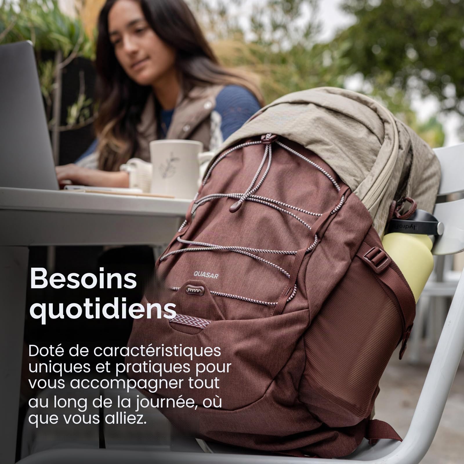Osprey Quasar Sac à dos lifestyle unisexe, 26L, Black