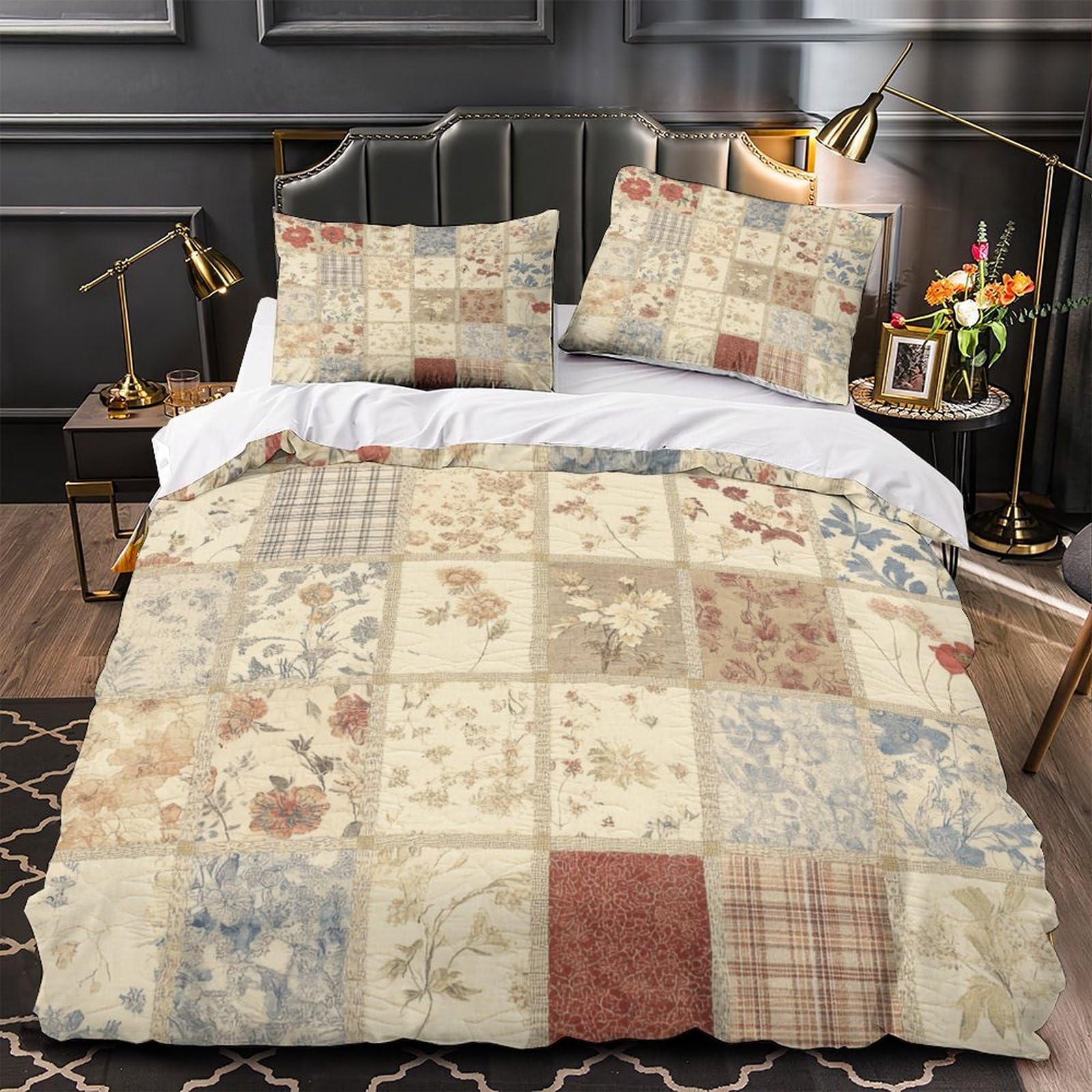 Housse de couette jardin floral pour une chambre d'adulte ou de fille
