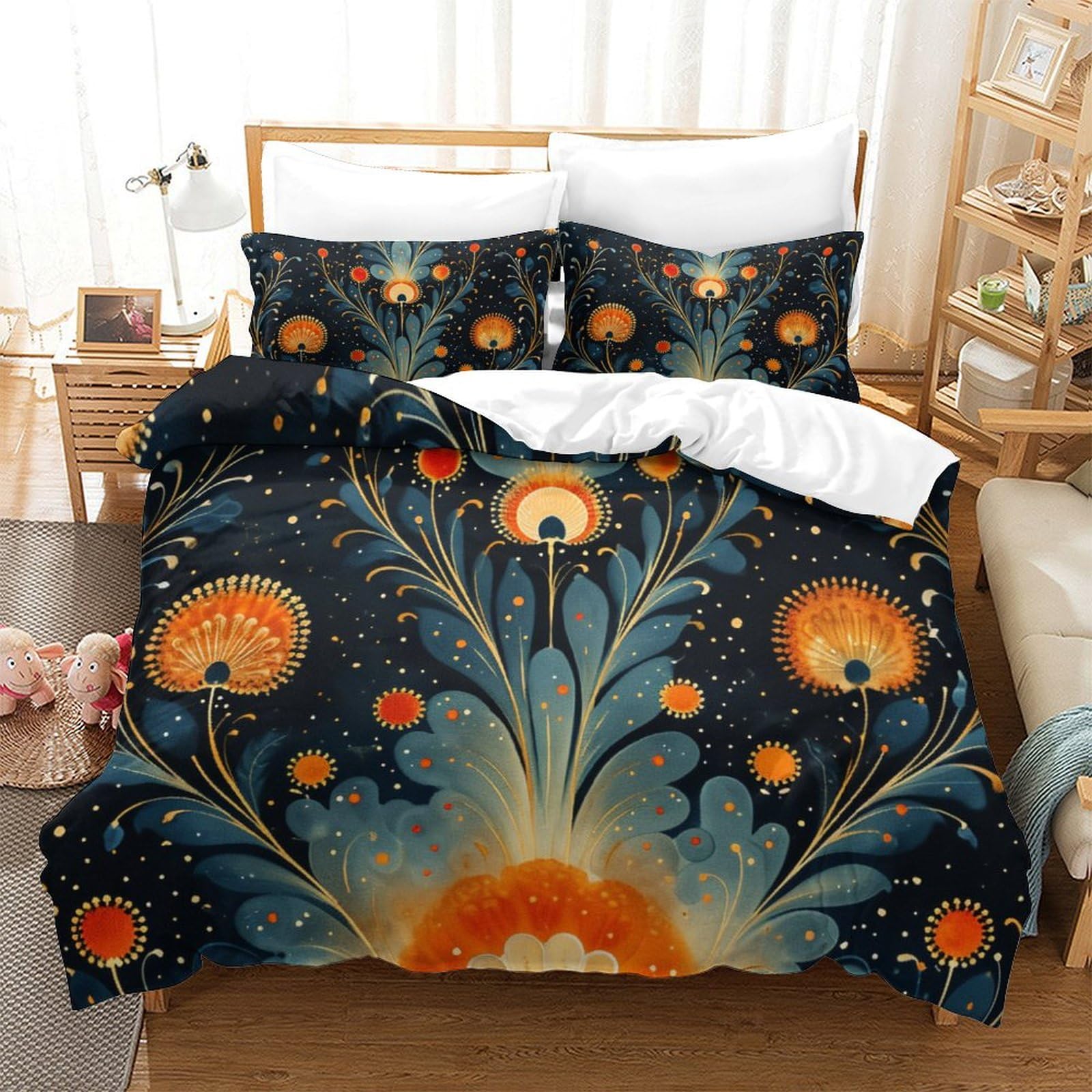 Linge de lit 260x220 vintage en microfibre haut de gamme pour une suite parentale chic