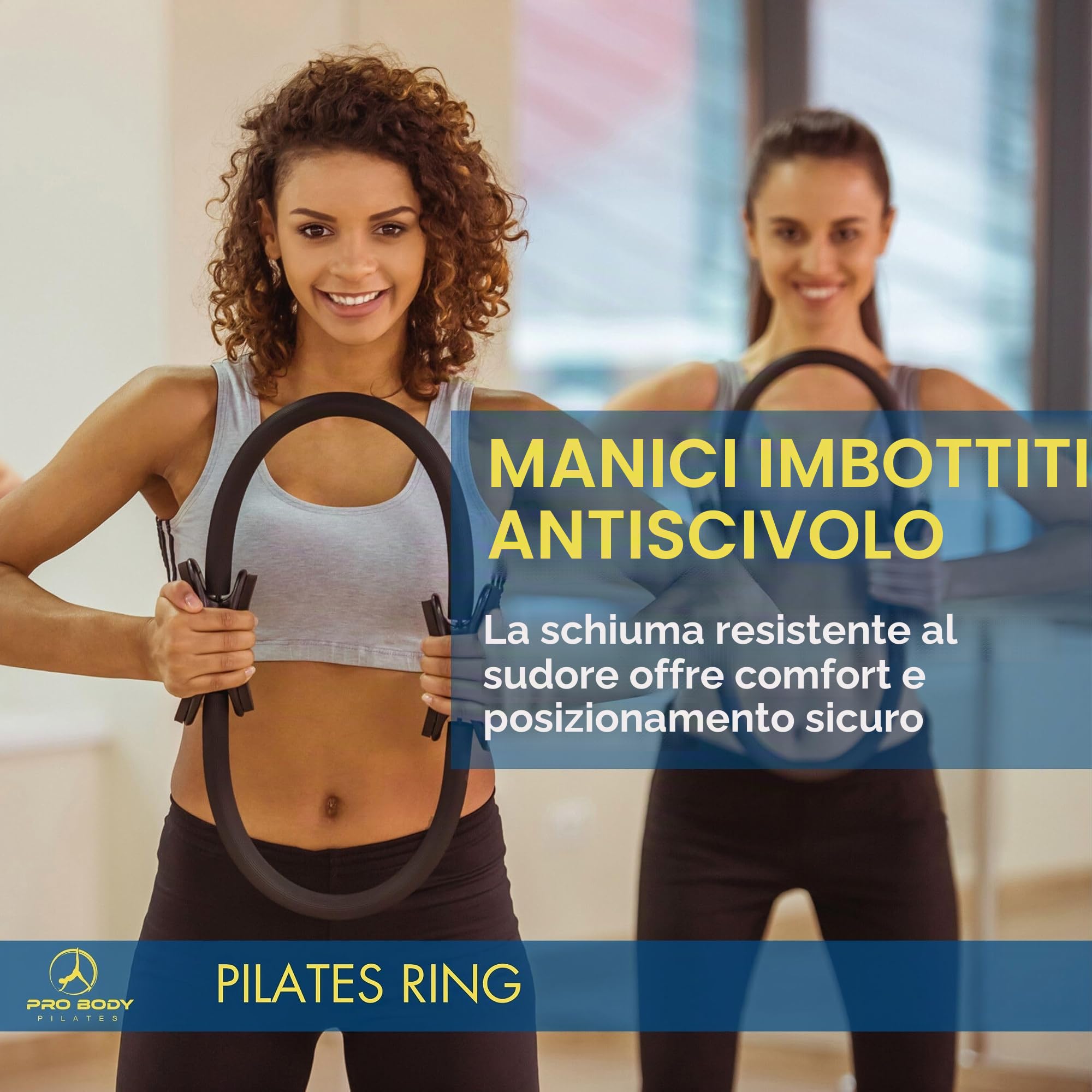 ProBody Pilates Anello – Superiore Infrangibile Fitness Magic Circle per tonificare Cosce, Addominali e Gambe