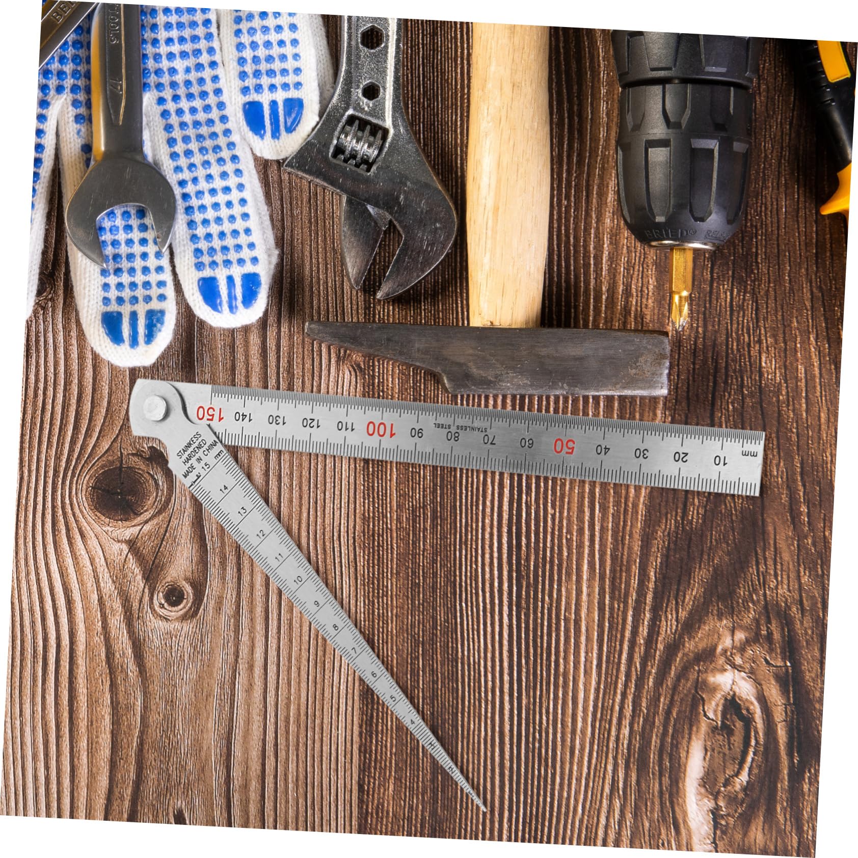 SOLUSTRE Stainless Steel Feeler Gauge Set Gap Width Thickness Gauge Precision Steel Ruler Included