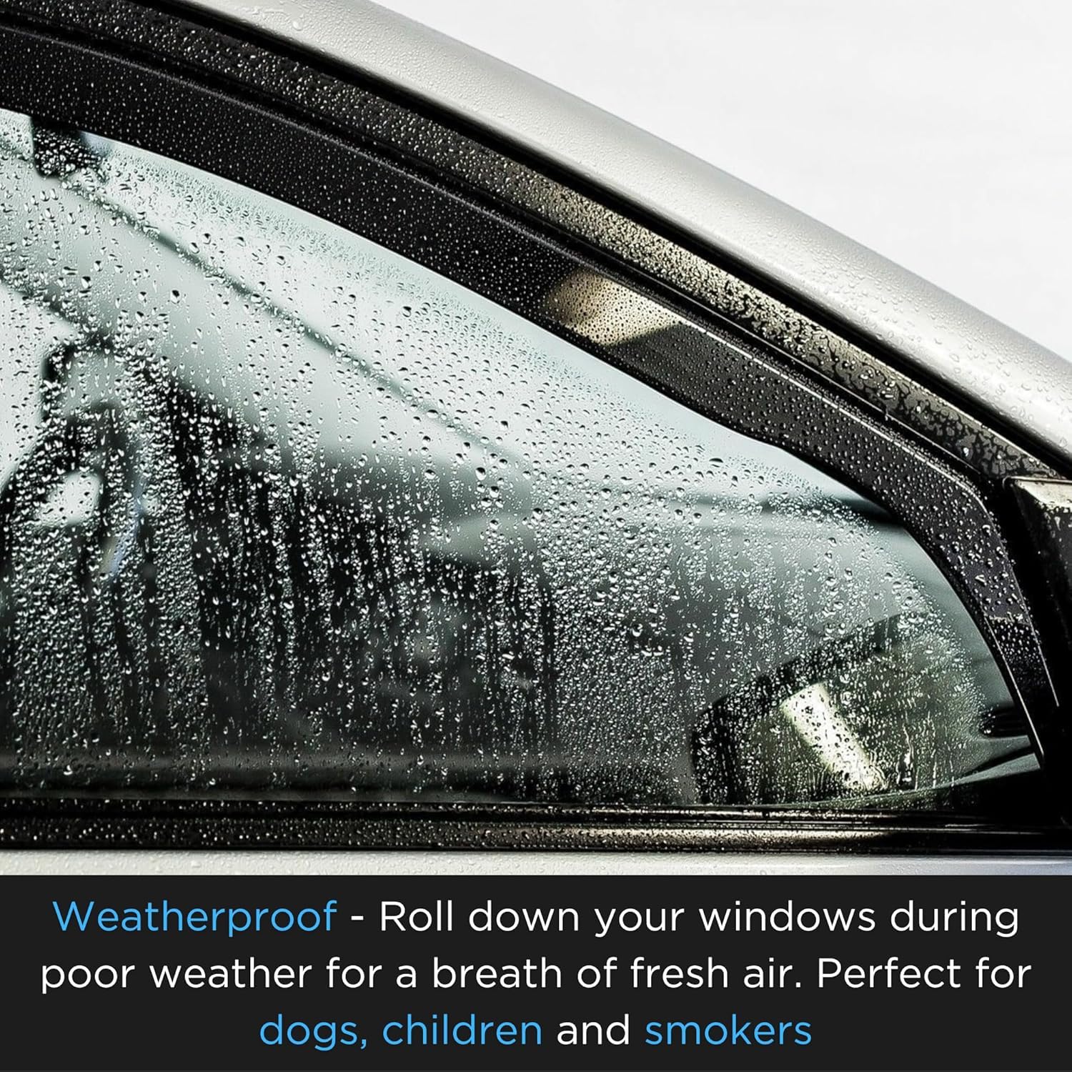 Deflectores de Viento para Porsche Cayenne 2006-2010, Ventana Cortavientos Viseras Cortavientos para Ventanas de Coche