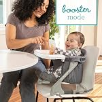 Infantino Ultimate Travel Booster, High Chair & Seat, Gray | Versatile & travel-friendly, Folds for on-the-go families, Doubles as high chair or booster