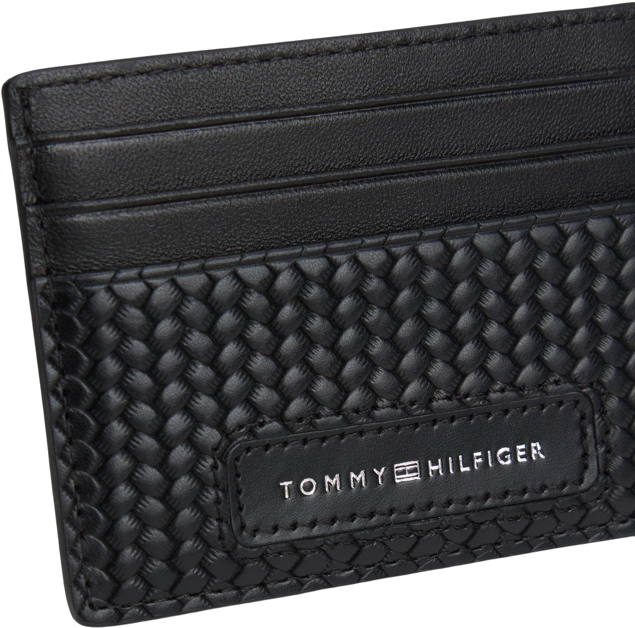 Tommy Hilfiger Herren Geschenk-Set Mini Geldbeutel und Kartenetui, Schwarz (Black), Einheitsgröße