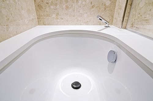 Miniatura 6 de Tapón y tapón de drenaje universal para bañera de punta  Fácil instalación diseñado para hacerlo tú mismo  Sustituye los desagües desnudos, punta de