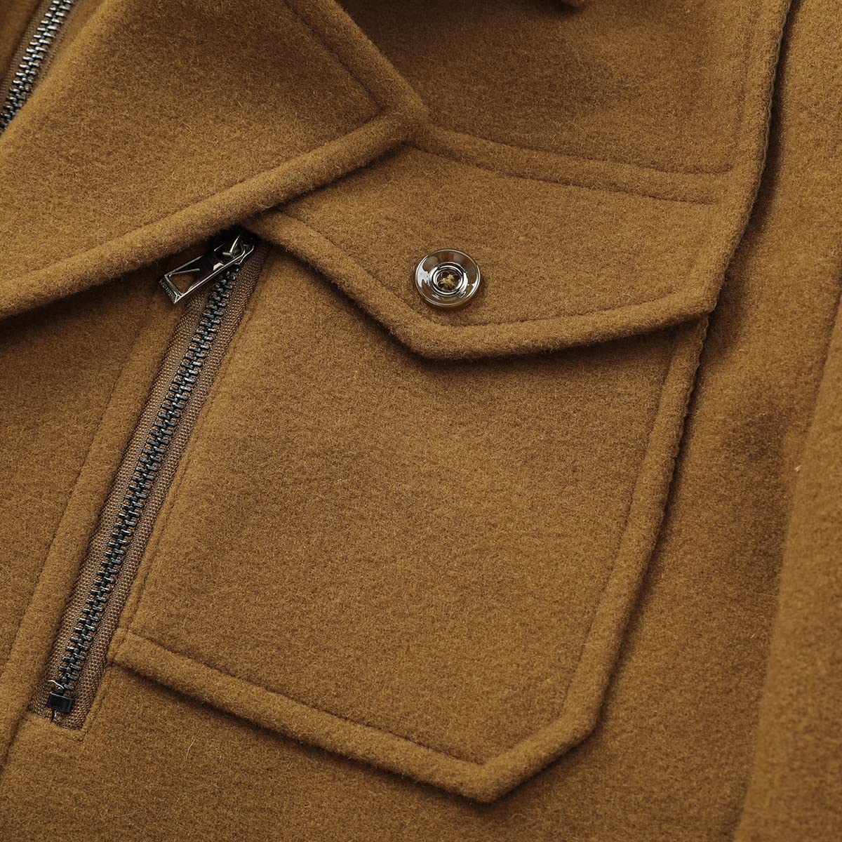 YOUTHUP Cappotti per Uomo Giacche di Lana Elegante Trincea Cappotto Invernale Regular Fit