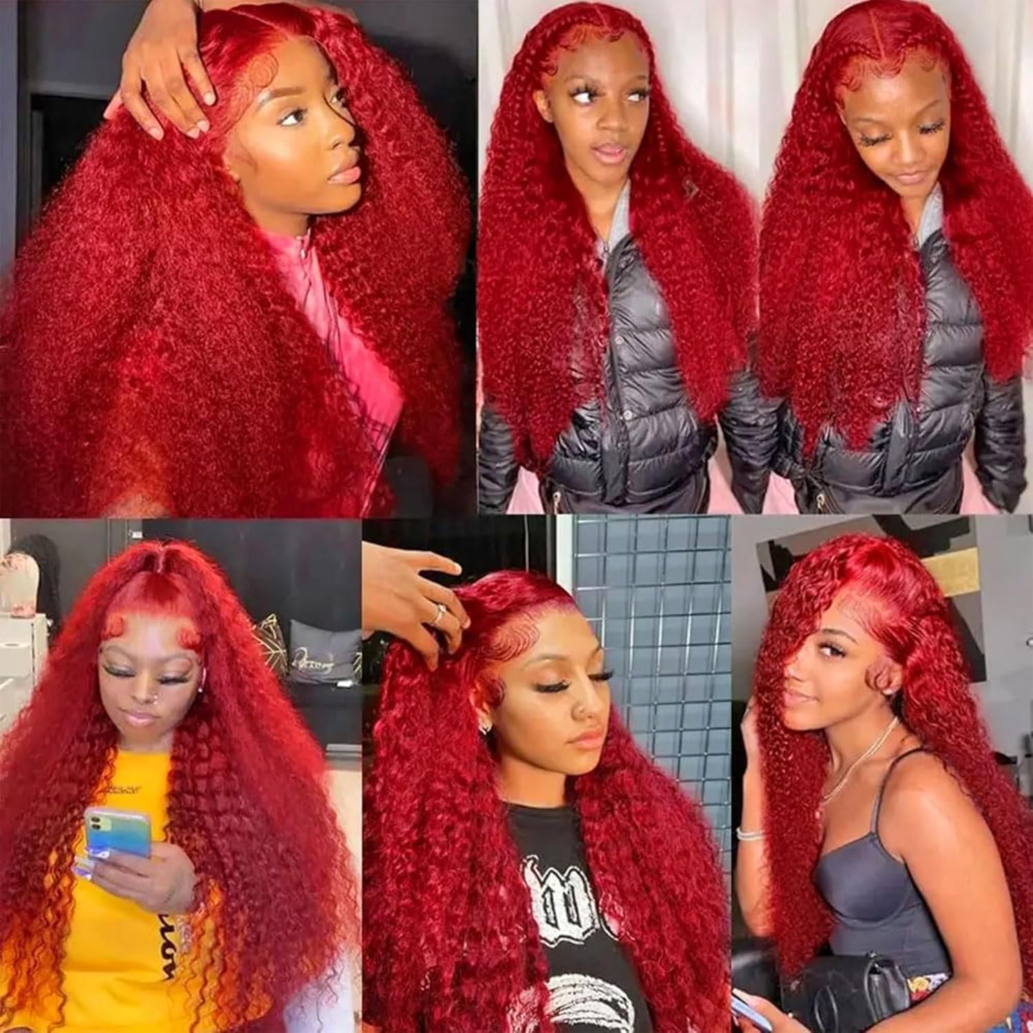 One Bundle Human Hair 26 Inch Jerry Curly Wave Human Hair Single Bundle 100g Pure Red Weave Unprocessed Brazilian Virgin Quick Weave Hair for Black Women