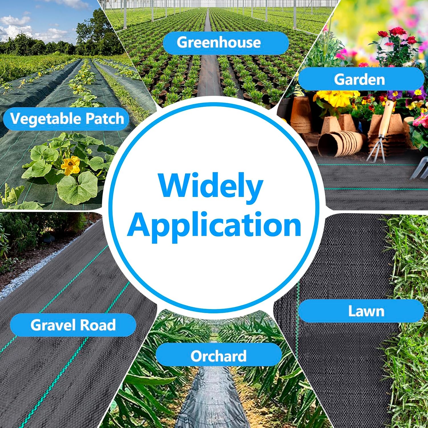 4FT x 100FT Landscape Fabric Weed Barrier Fabric, Premium Garden Cloth with 30 U-Shaped Securing Pegs, Heavy Duty Weed Control Cloth, Ground Cover for Gardening Farming (2 Pack 4 x 50FT)