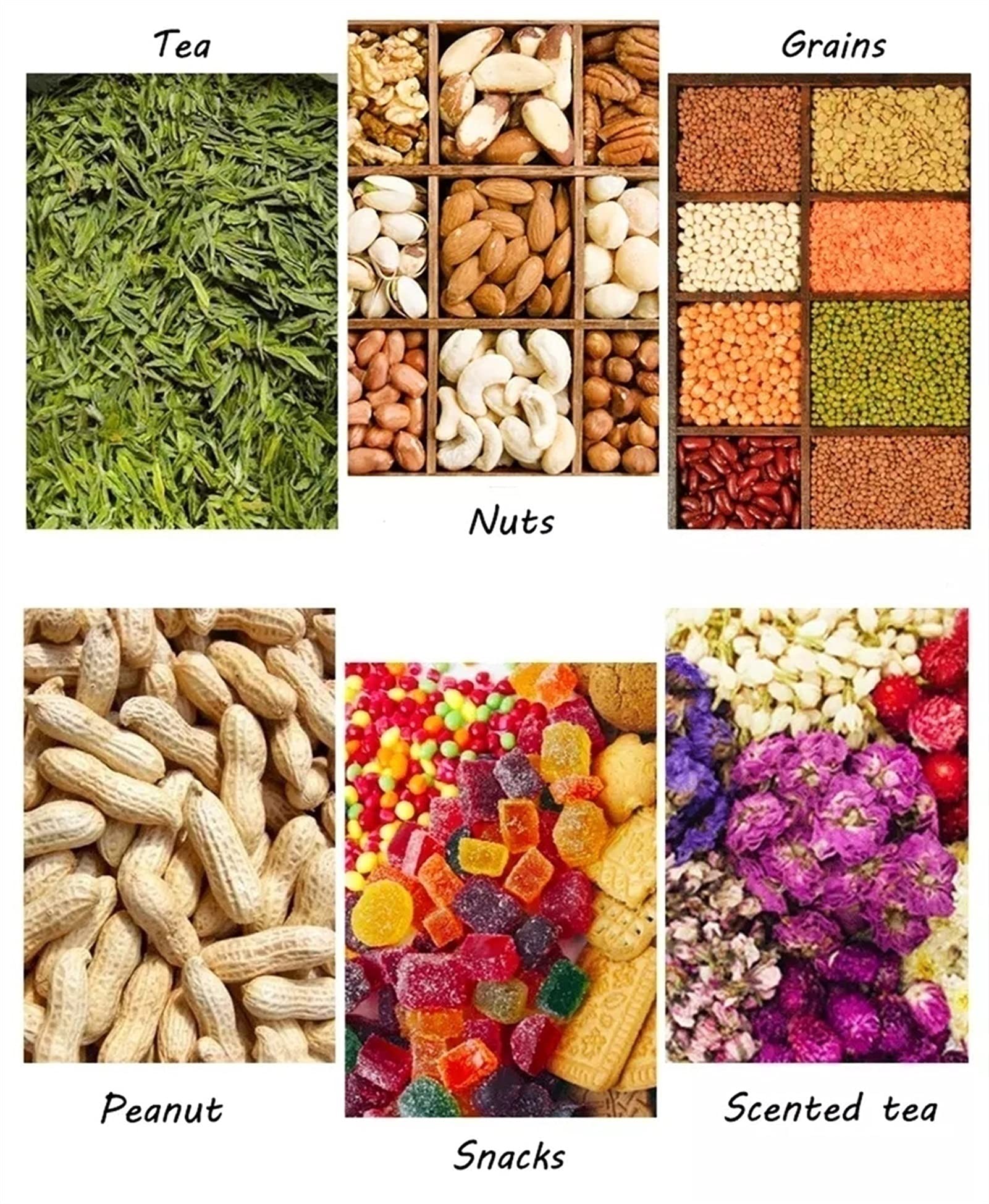 Sacs de conservation des aliments, Sachets Kraft refermables avec fenêtre, format stand-up, fermeture zip, thermoscellables, lot de 100, tailles multiples(17x24cm)