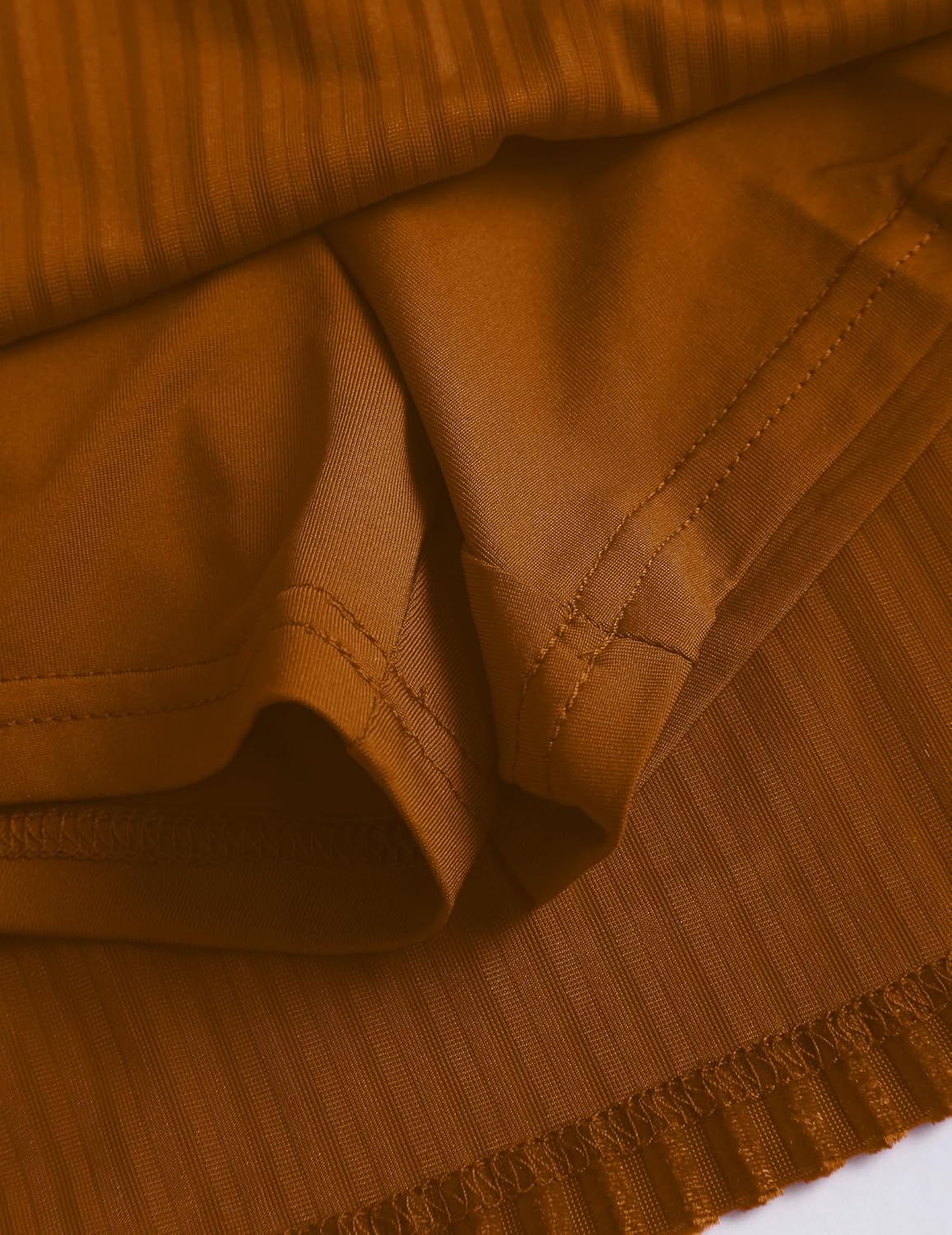 Women's Velvet Mini Skirts High Waisted Pleated Skirt with Shorts Christmas Stretchy Elastic Waistband Skort - Image 8