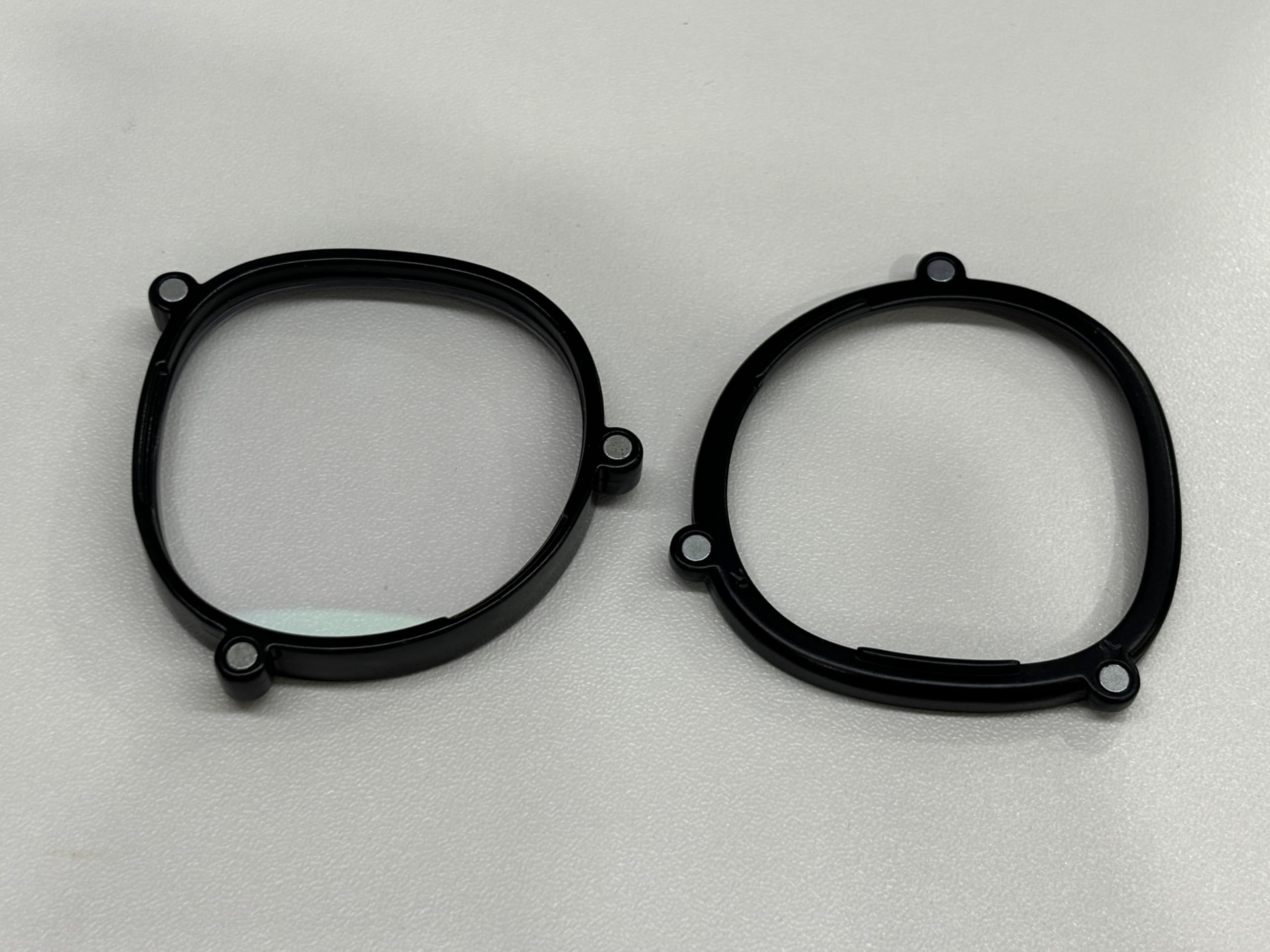 VR Monture de protection d'objectif pour Meta Quest 2/3S, entretoise magnétique pour lunettes compatible avec les objectifs Quest 2/3S, montures en métal (avec verres anti-lumière bleue)
