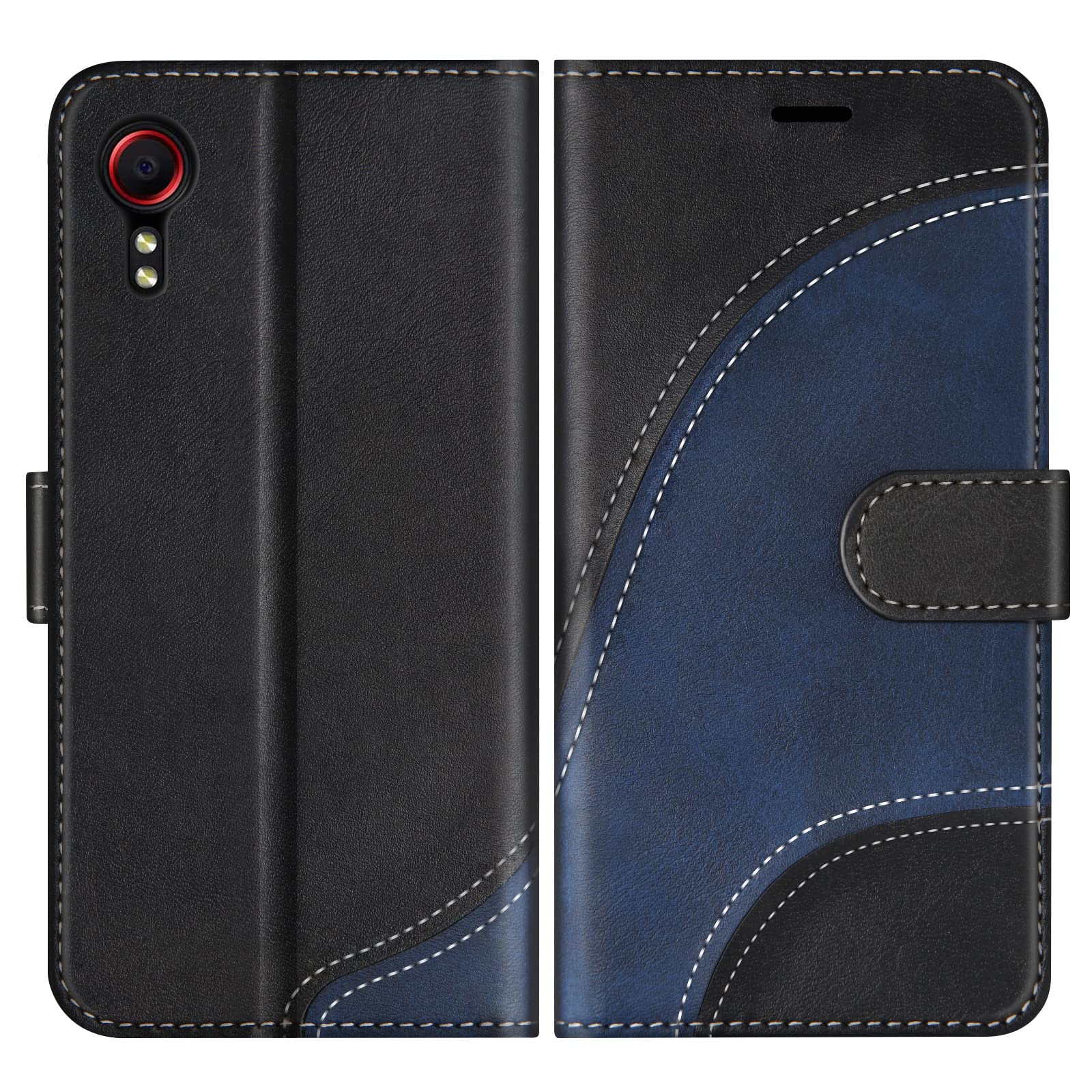 Coque pour Galaxy Xcover 5, Portefeuille Etui en Cuir PU, Magnétique Protection Housse Coque pour Samsung Galaxy Xcover 5, Noir