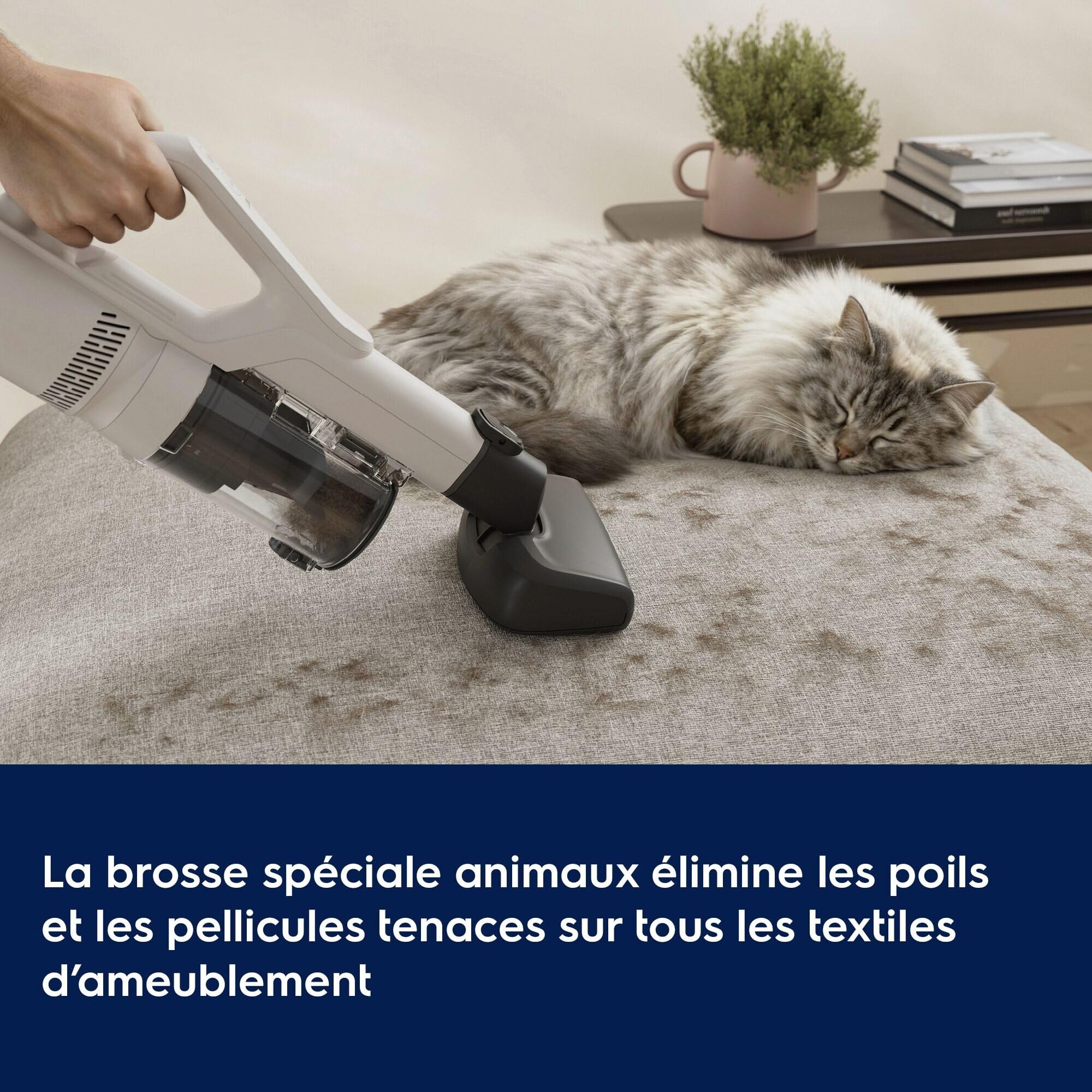 Electrolux 500 Aspirateur Balai sans Fil 2-en-1, Jusqu’à 50 Min d’Autonomie, Brosse MultiFloor LED Anti-enchevêtrement, Mini-Brosse Poils d’Animaux, Recharge Murale, EP51AH18SW