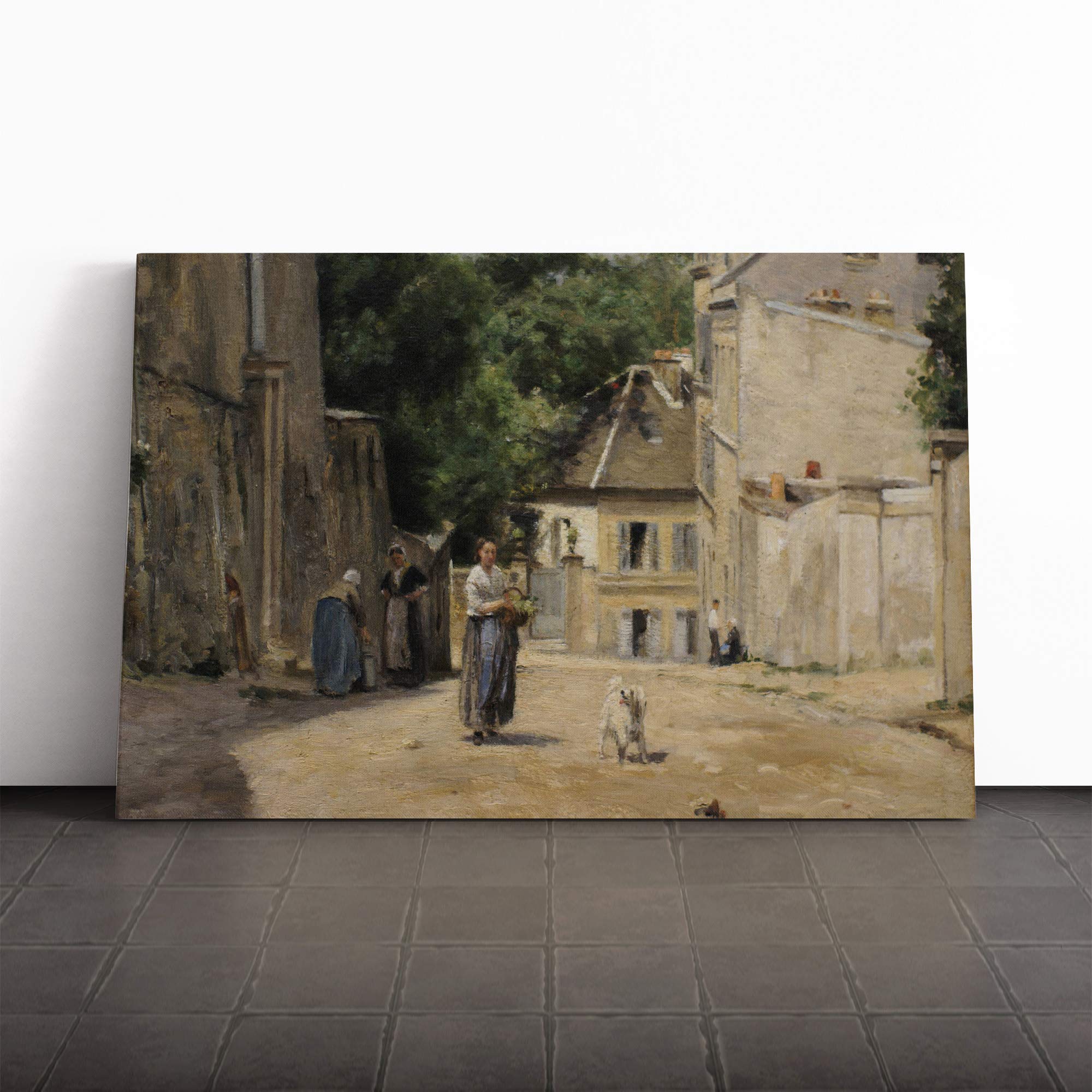 Stanislas Lepine Paris, Musee D'Orsay, Montmatre Canvas Print | Gallery Wrapped 30mm Frame Wall Art | 30x20 inches | Ready to Hang | Contemporary Picture | Living Room Bedroom Lounge Office