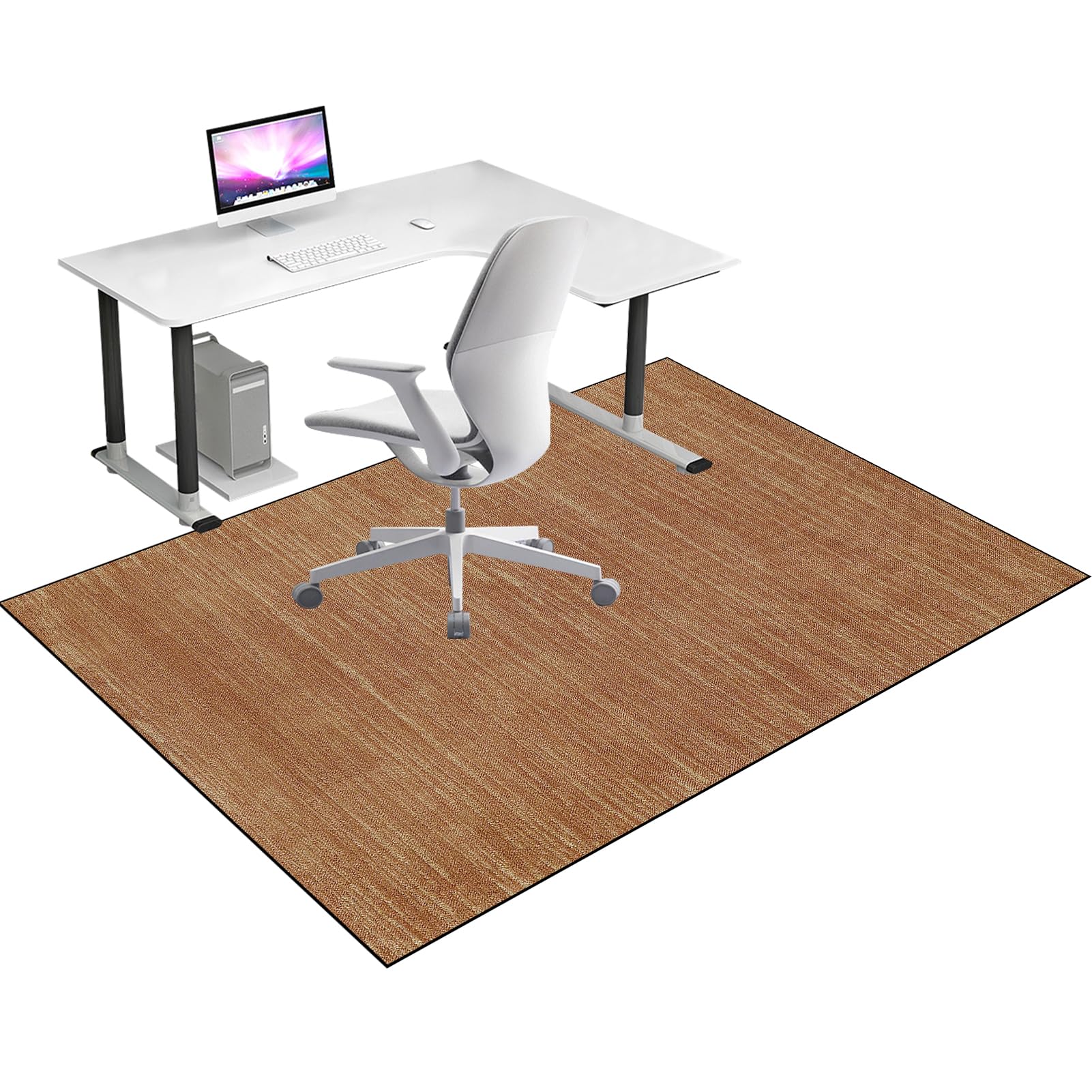 Heavy Duty Office Gaming Chair Mats for Carpeted and Hardwood 70 x 100 cm Floor Carpet Protector Chair Mat for Home & Office Floor Mat for Office Chair Anti-skidding Desk Chair Mat for Rolling Chair