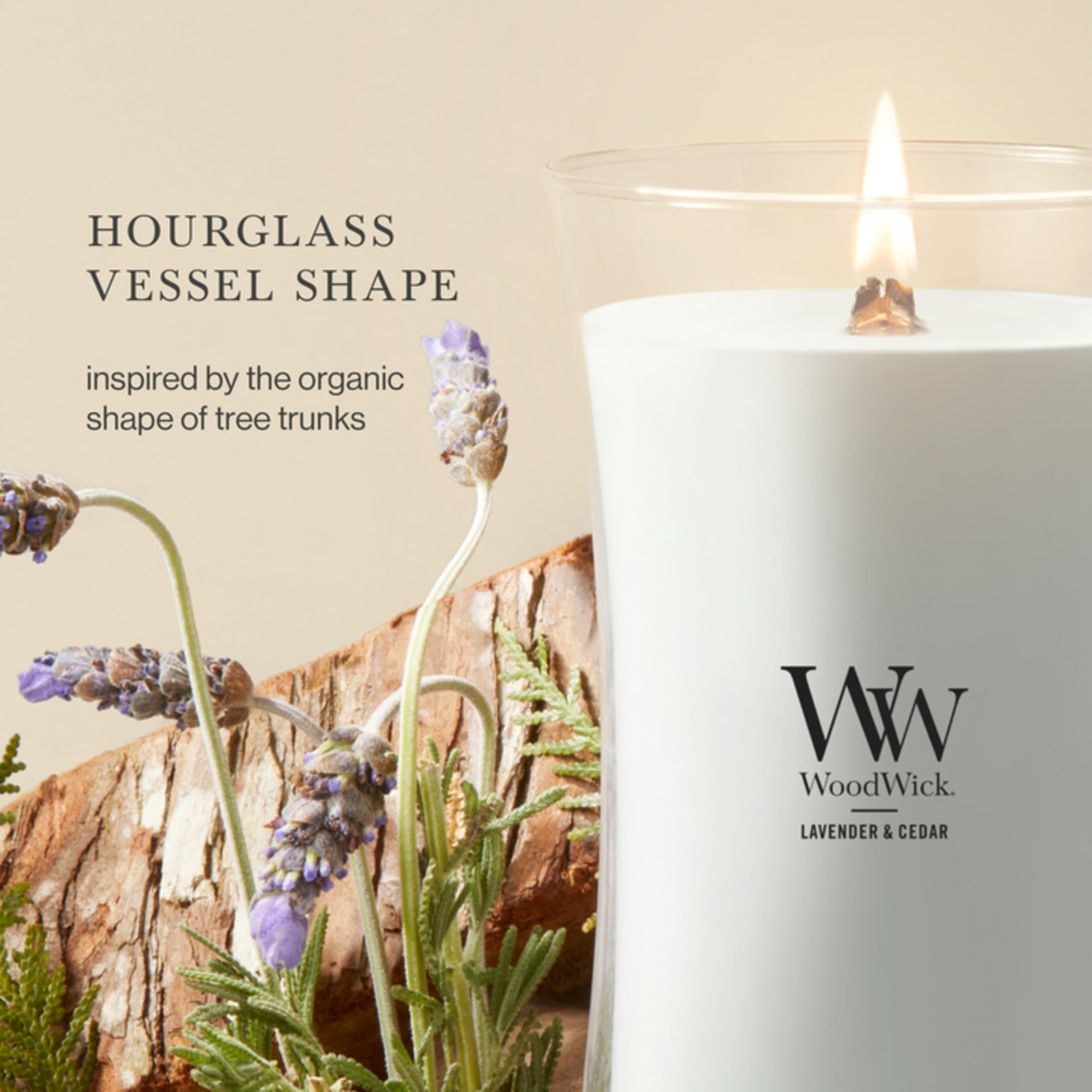 WoodWick Bougie en pot 1666272, gris clair.