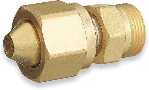 Miniatura 9 de SÜA - Adaptador de acetileno - CGA-300 (Cilindro Comercial) a CGA-510 (Regulador POL)