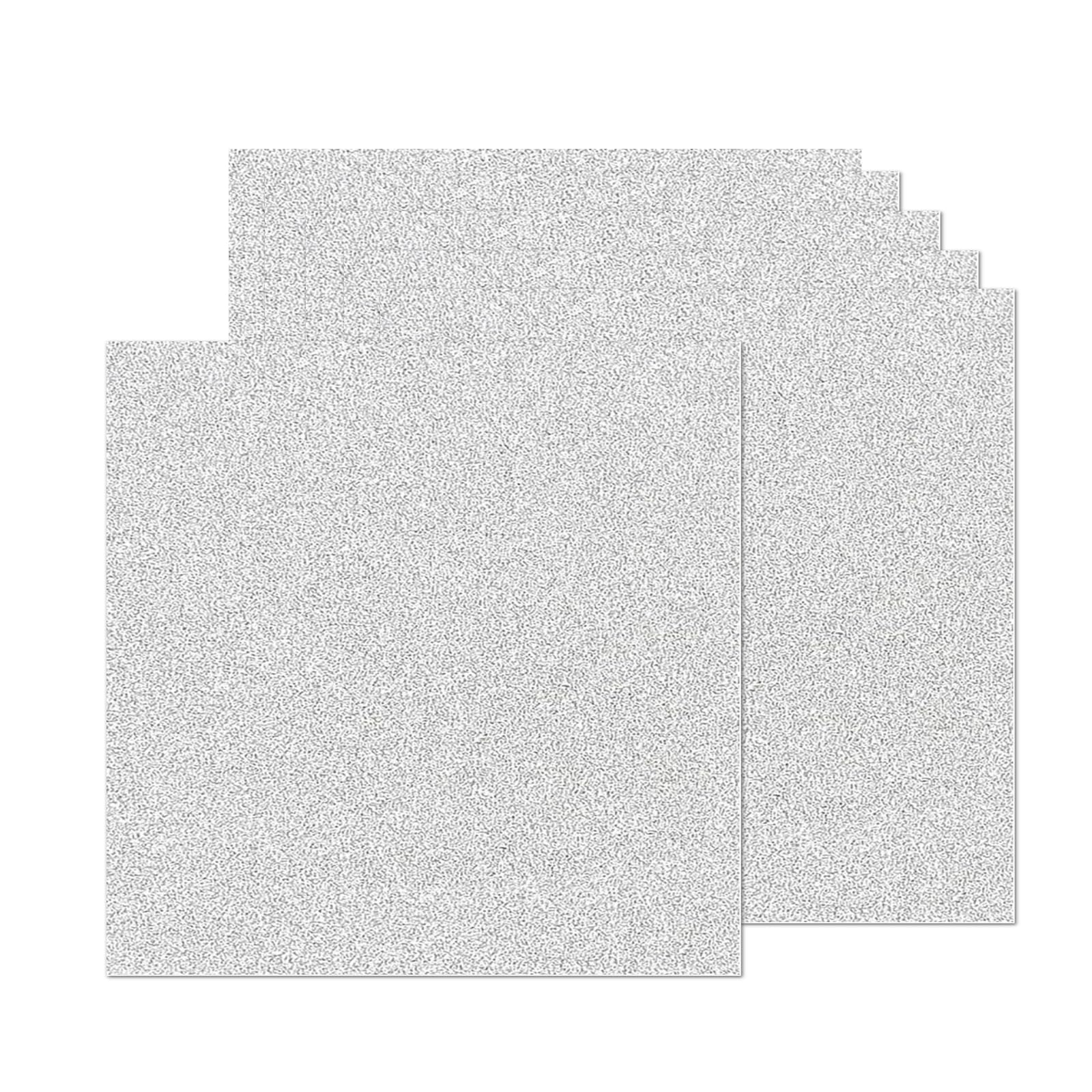 12 Sheets Silver Glitter Cardstock Paper 12''x 12'', 250GSM/92lb Double-Sided Premium Sparkly Paper Heavy Card Stock for Gift Wrapping，Graduation Cap