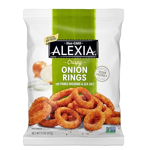 Alexia Non GMO Crispy Onion Rings, Panko Breading and Sea Salt, 11 Oz