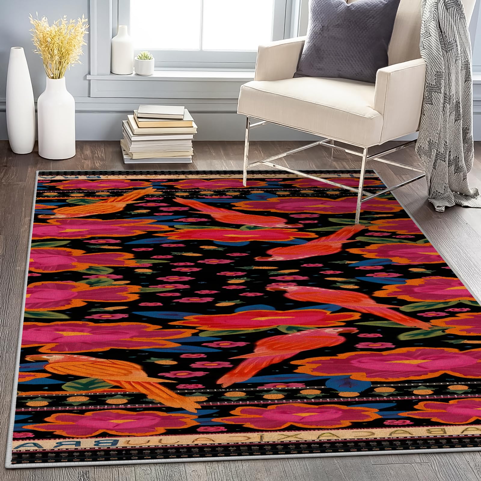 Amazon | エキゾチックなエスニックスタイル ラグマット 180x180