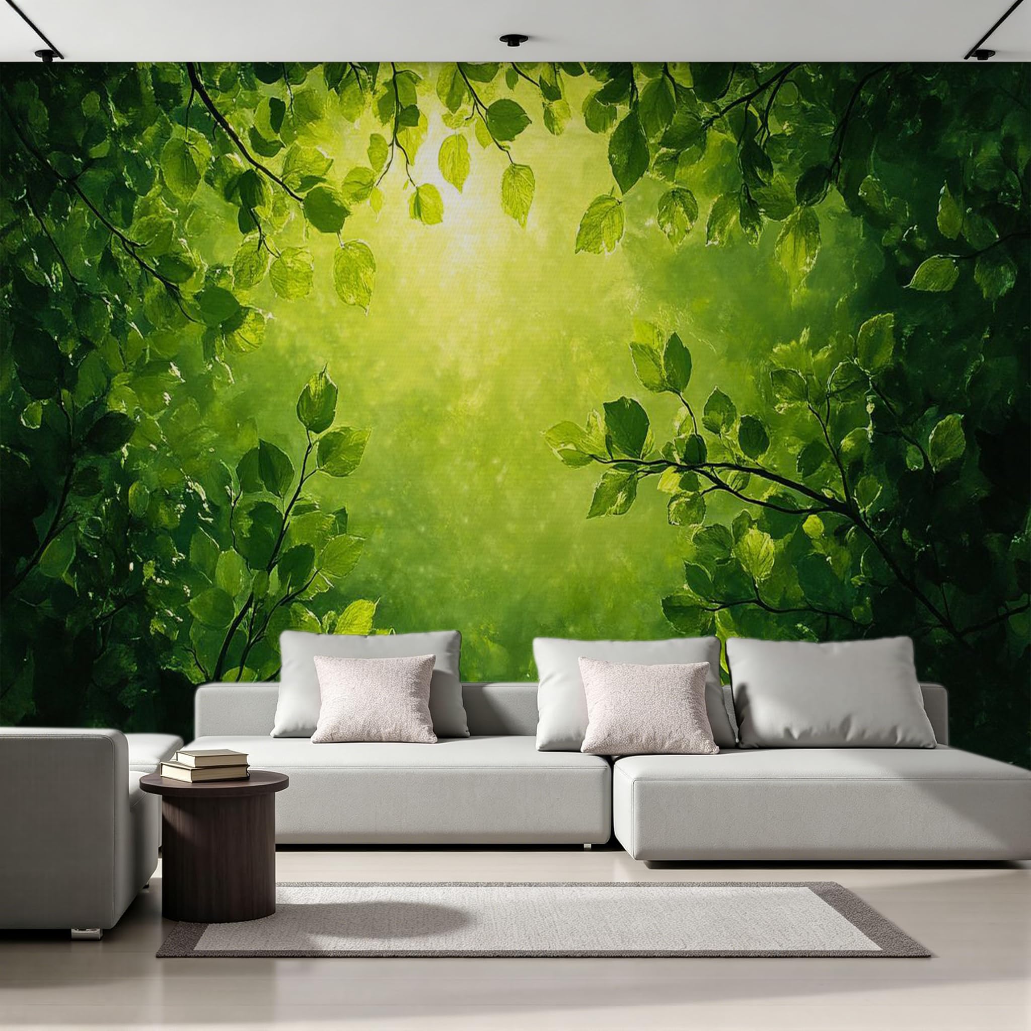 Papier peint panoramique nature intissé luxe forêt 500x280