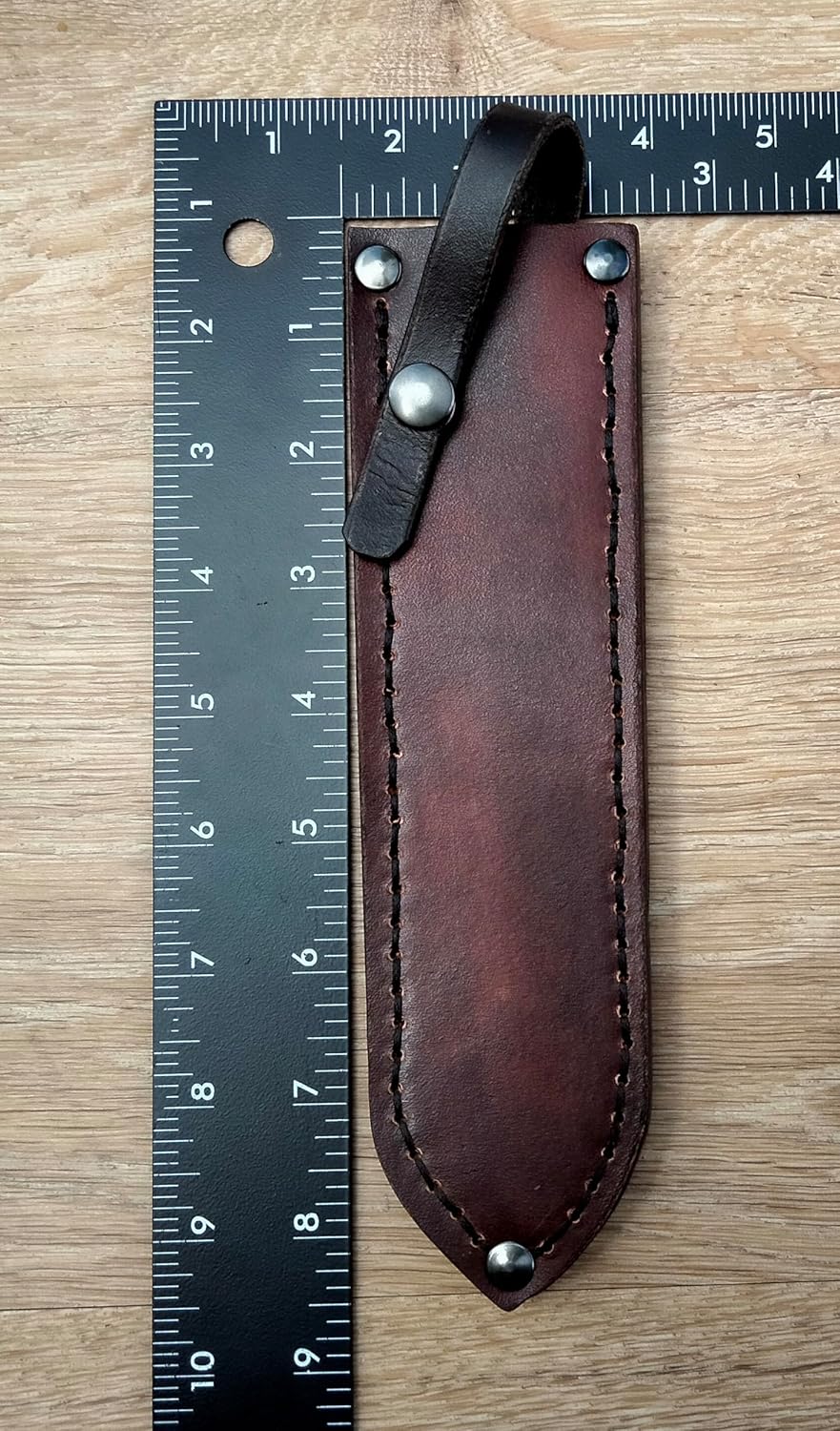 WW1 WW2 Trench Knife 1918 Leather Sheath (Brown Cross Draw)