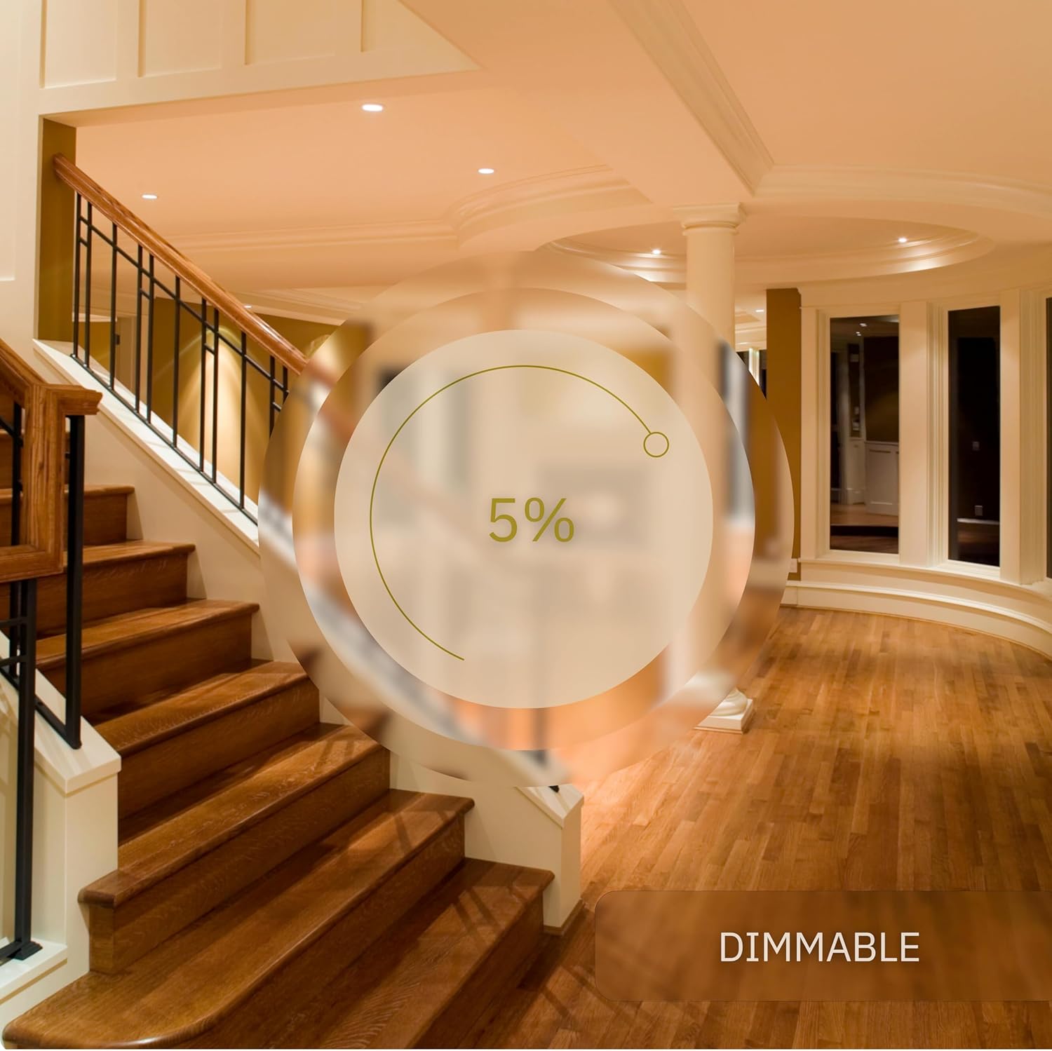 1.5 inch Round Bronze Smooth, Downlight Luminaire, LED Recessed Light Fixtures Dimmable 7W=50W, 650 Lumens, CRI 90+, Wet-Rated, ETL Listed, 5CCT Selectable 2700K|3000K|3500K|4100K|5000K