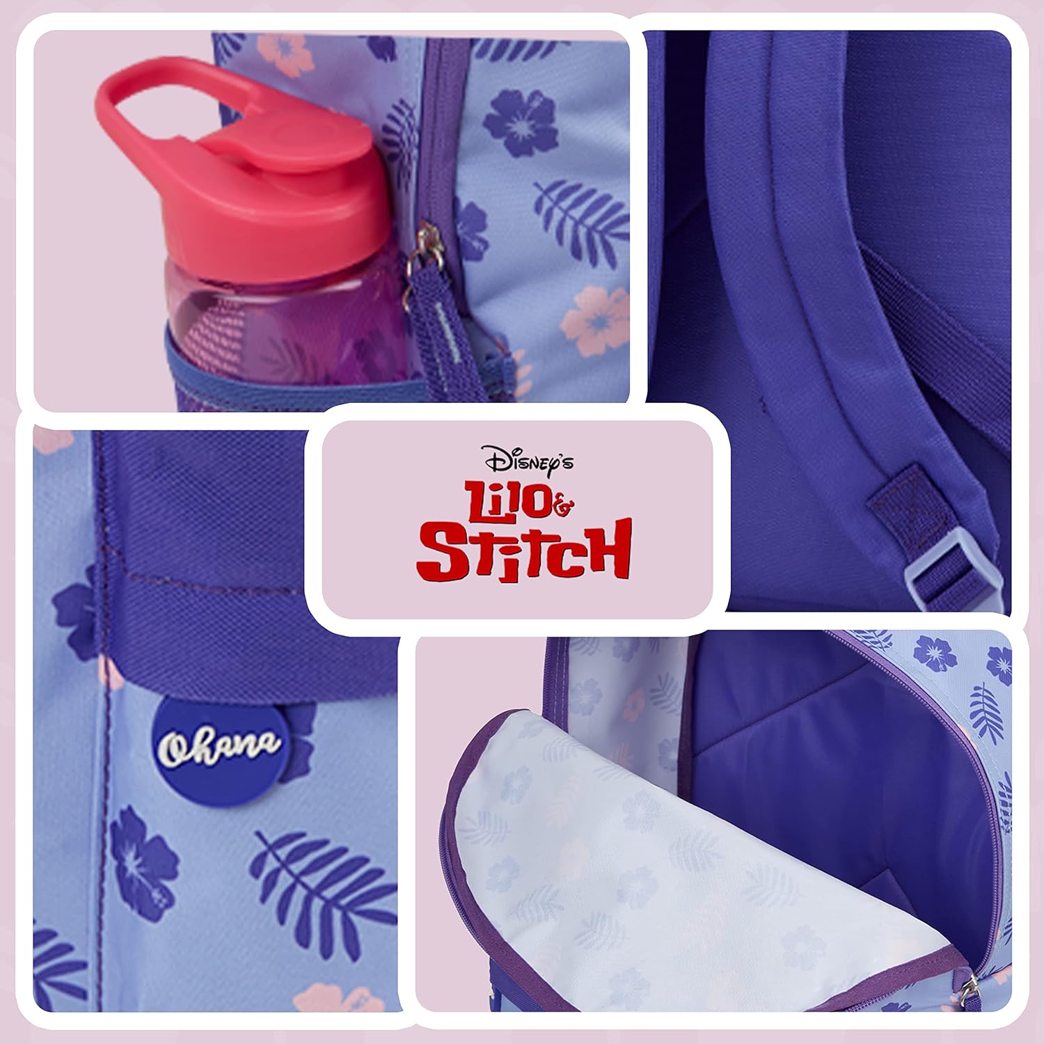Disney Stitch Backpack for Girls Teens School Bag Kids Book Bag School Supplies Gifts (Purple) - Image 4